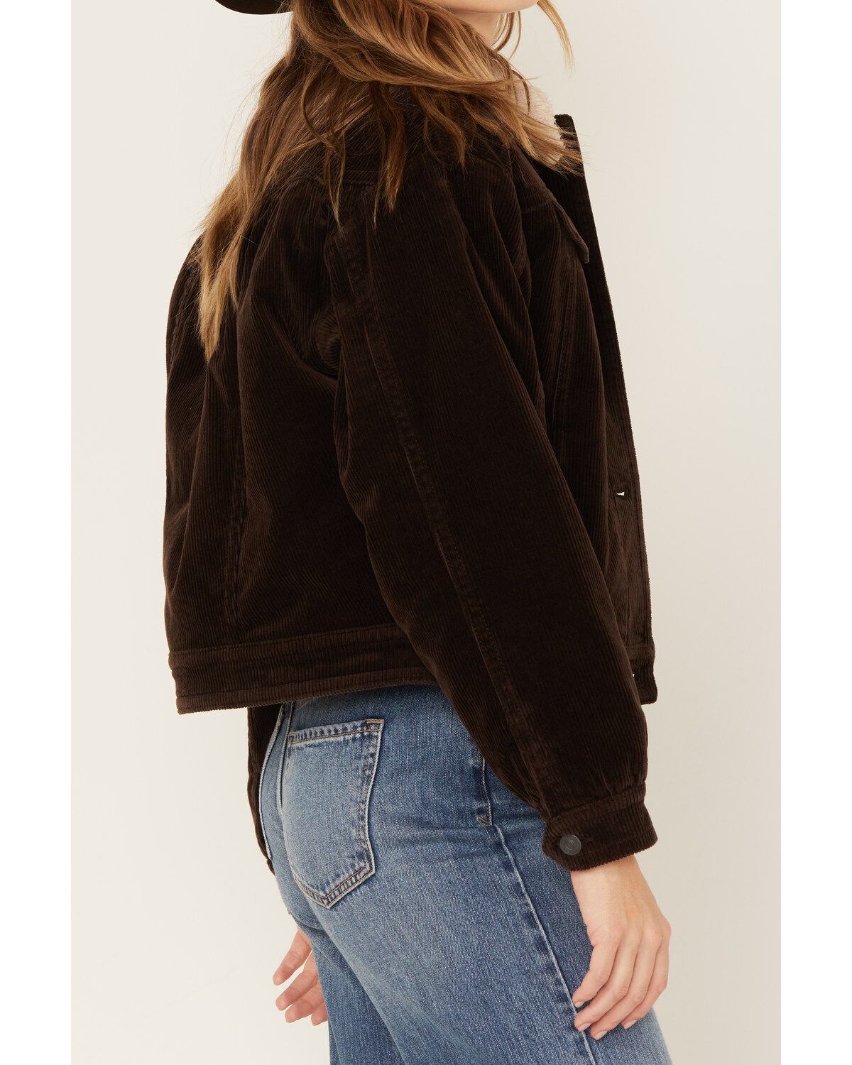 Cleo + Wolf Women's Corduroy Sherpa Trucker Jacket