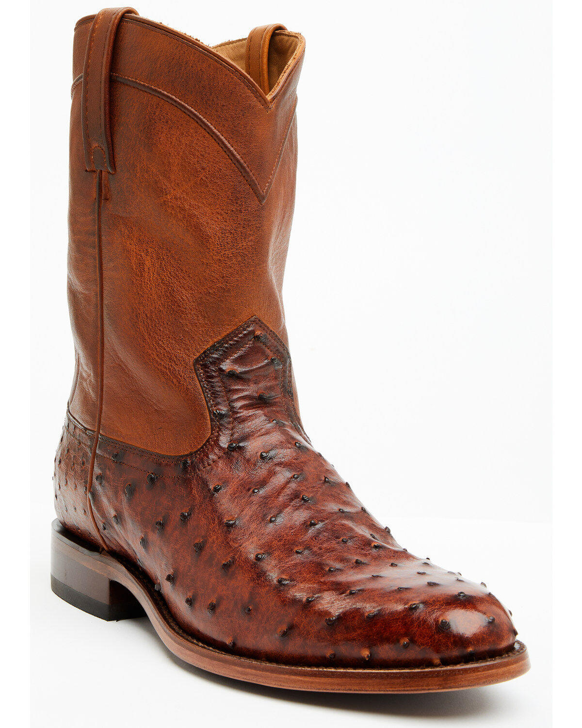 Cody James Black 1978® Men's Carmen Exotic Full-Quill Ostrich Roper Boots - Round Toe