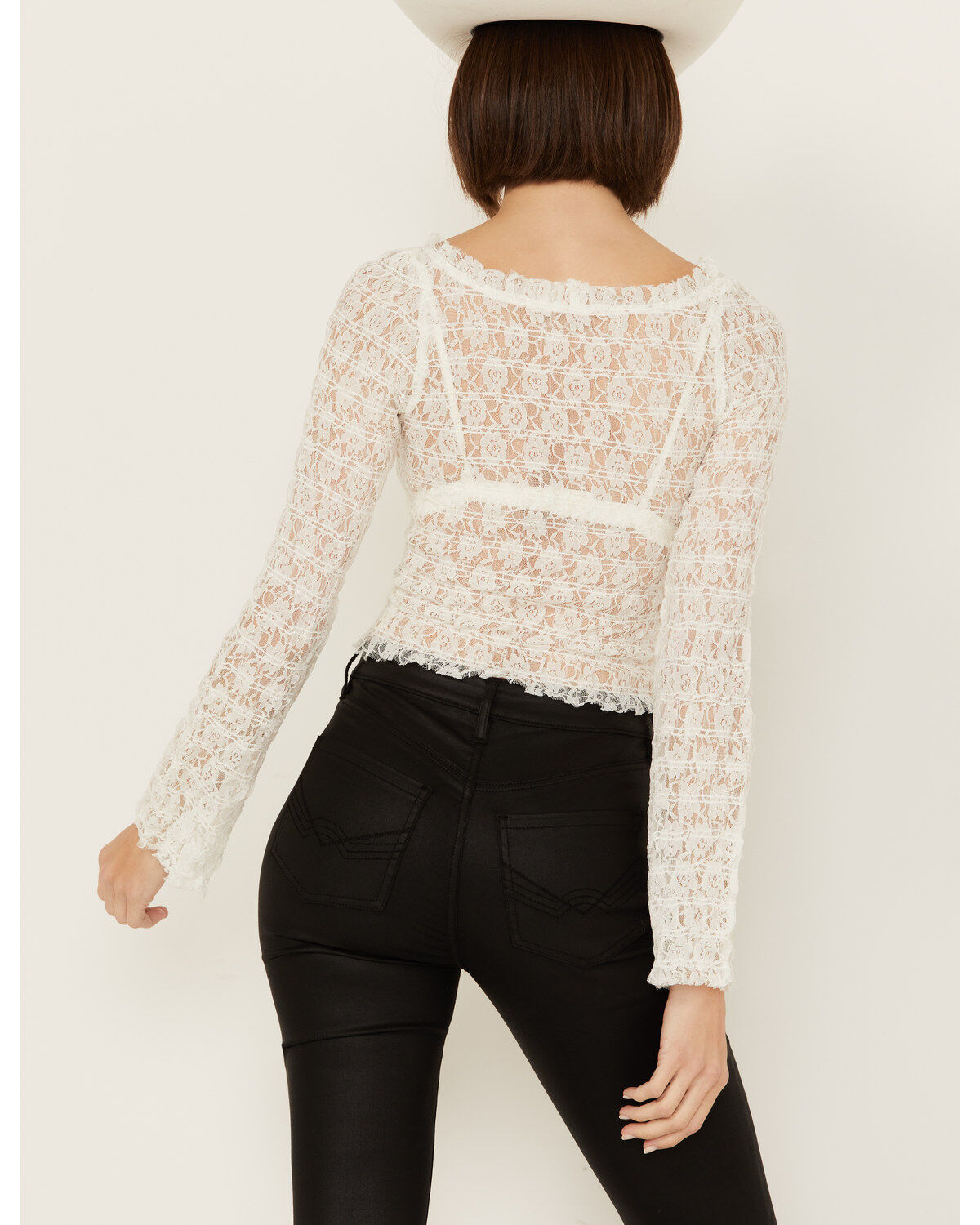 Free People Women's Madison Sheer Long Sleeve Shirt