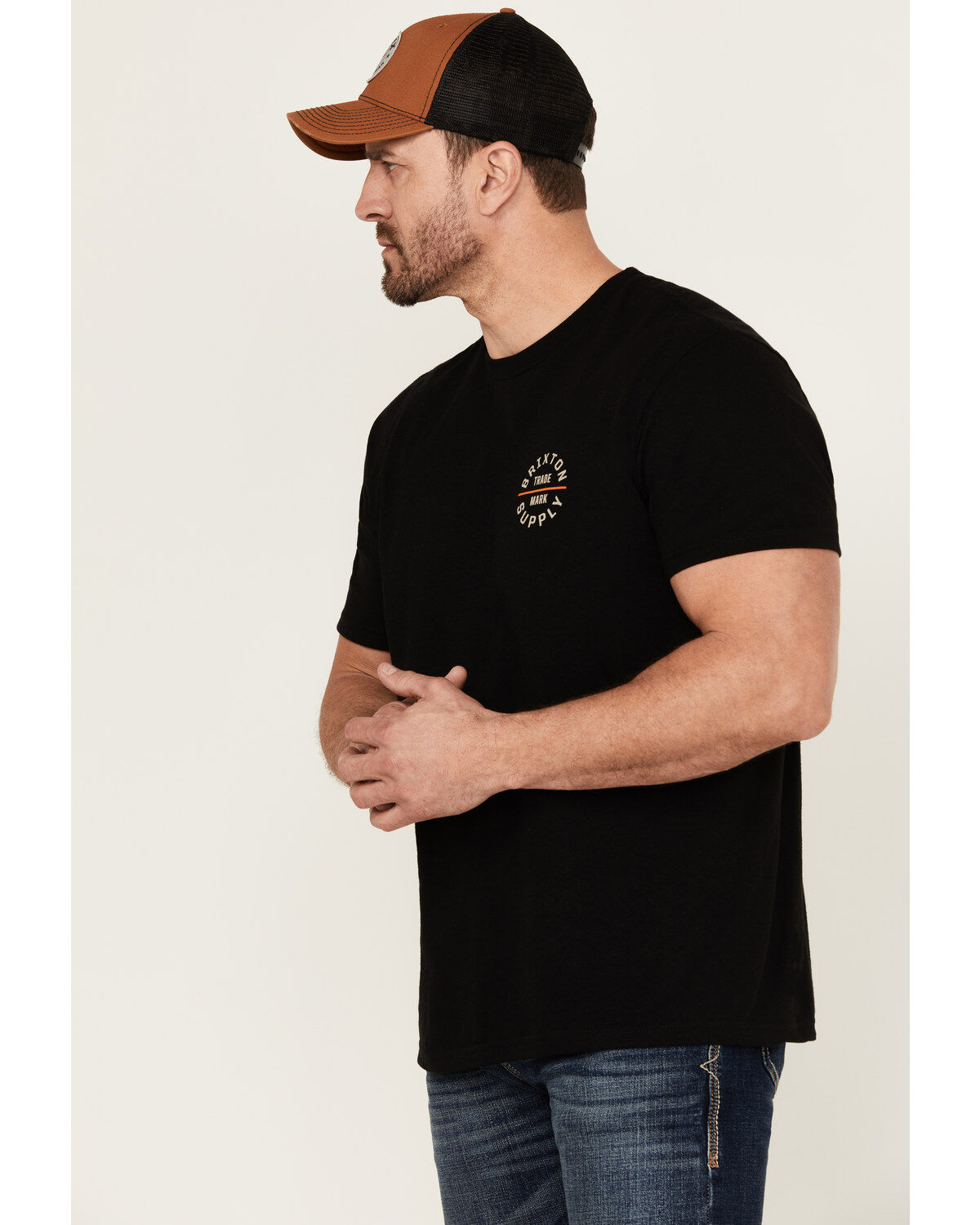 Brixton Men's Oath Logo Short Sleeve Graphic T-Shirt