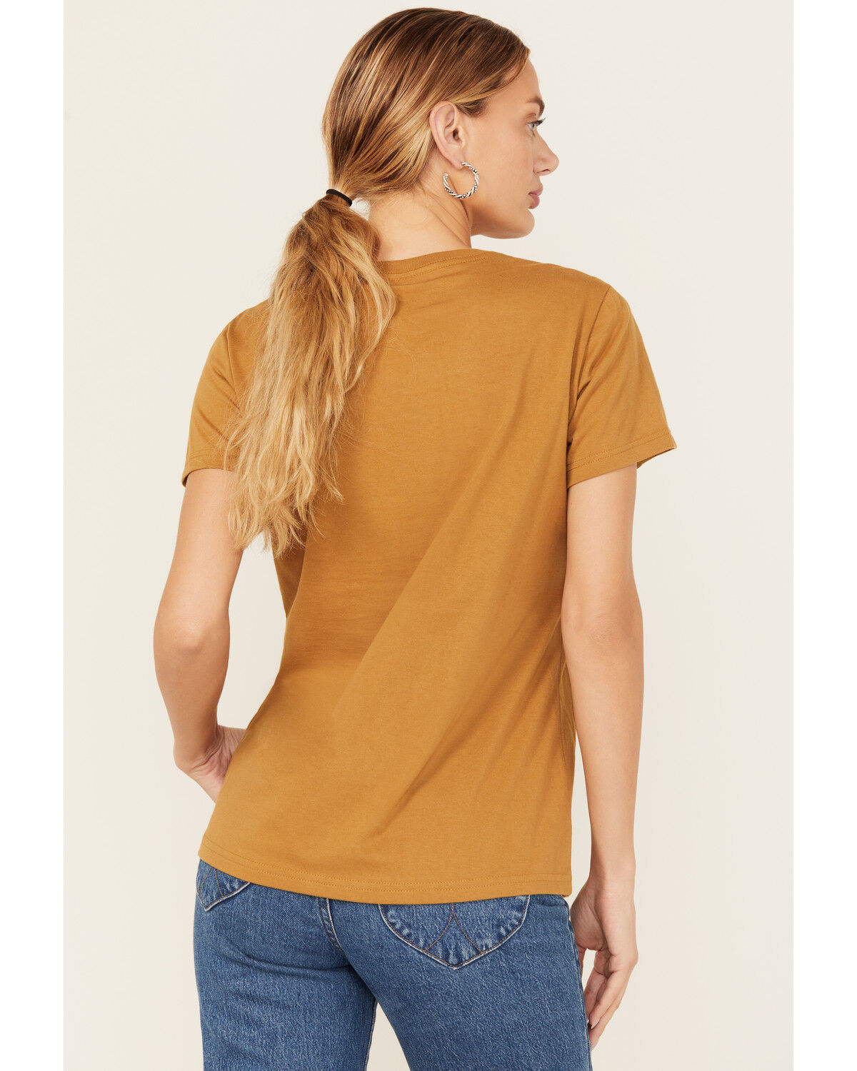 Ariat Women's Gold Cowboy Short Sleeve Graphic Tee