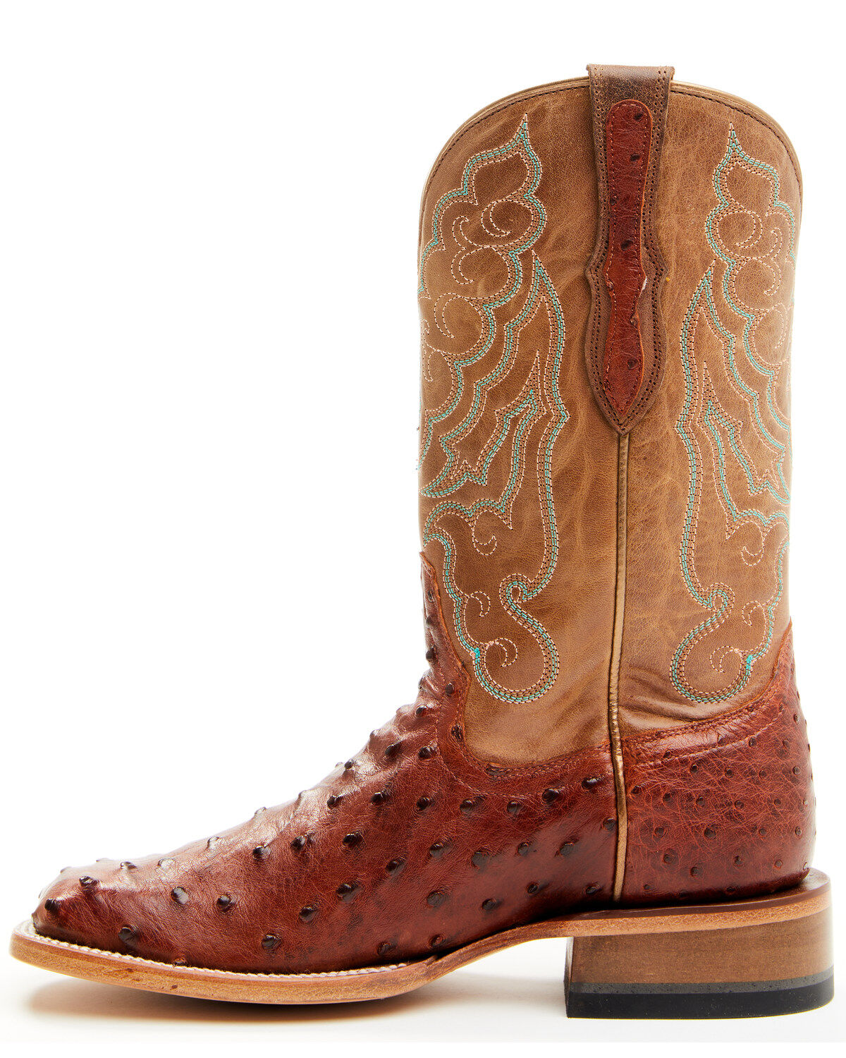 Shyanne Women's Brandie Exotic Ostrich Western Boots - Broad Square Toe