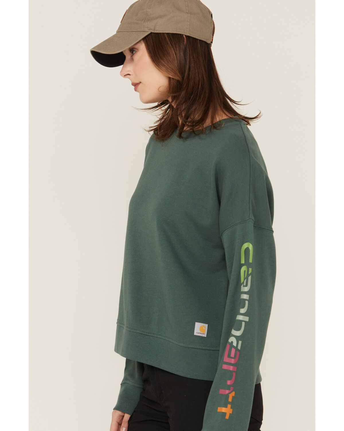 Carhartt Women's TENCEL® Fiber Series Loose Fit Long Sleeve Graphic Sweatshirt