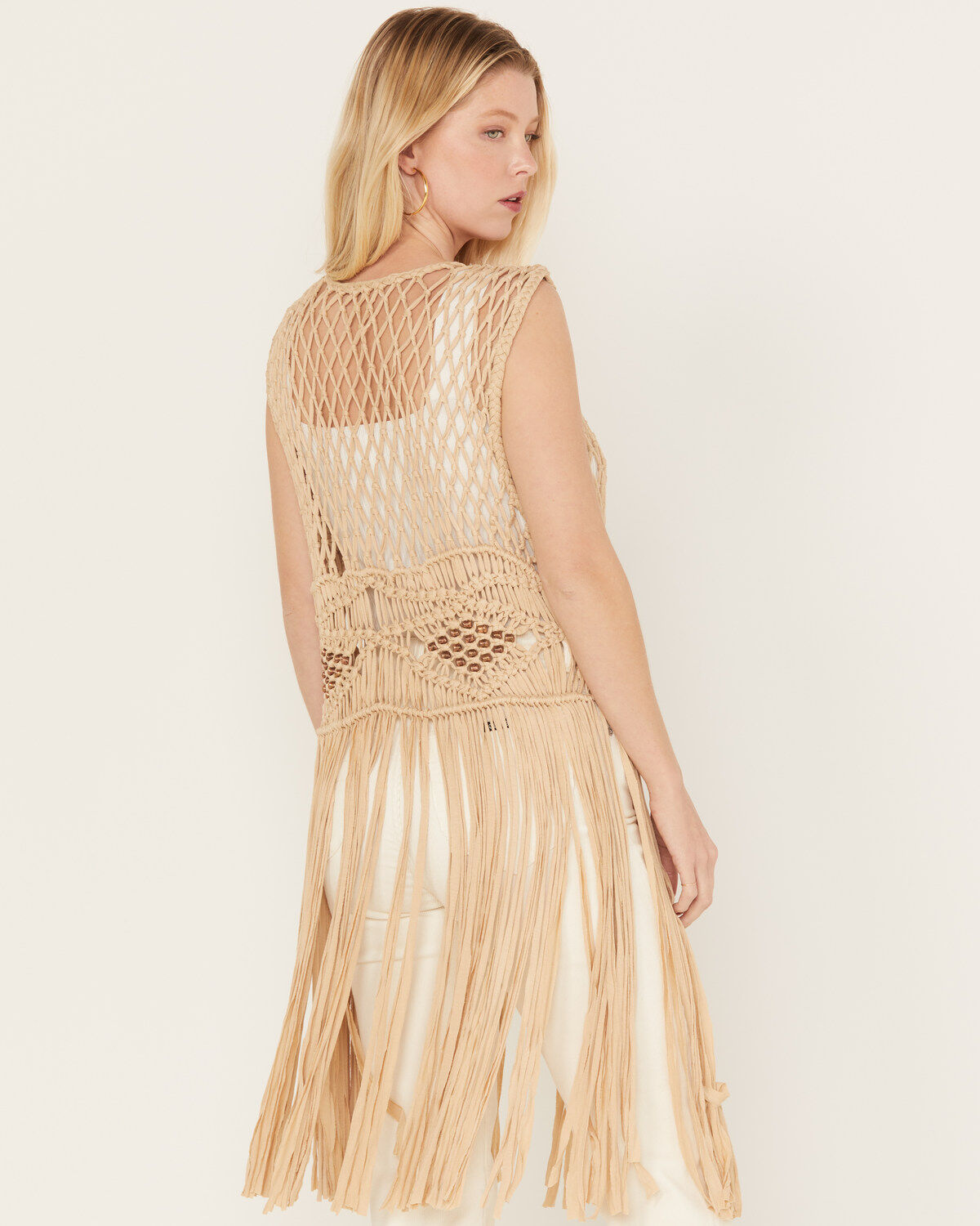Shyanne Women's Macrame Fringe Vest