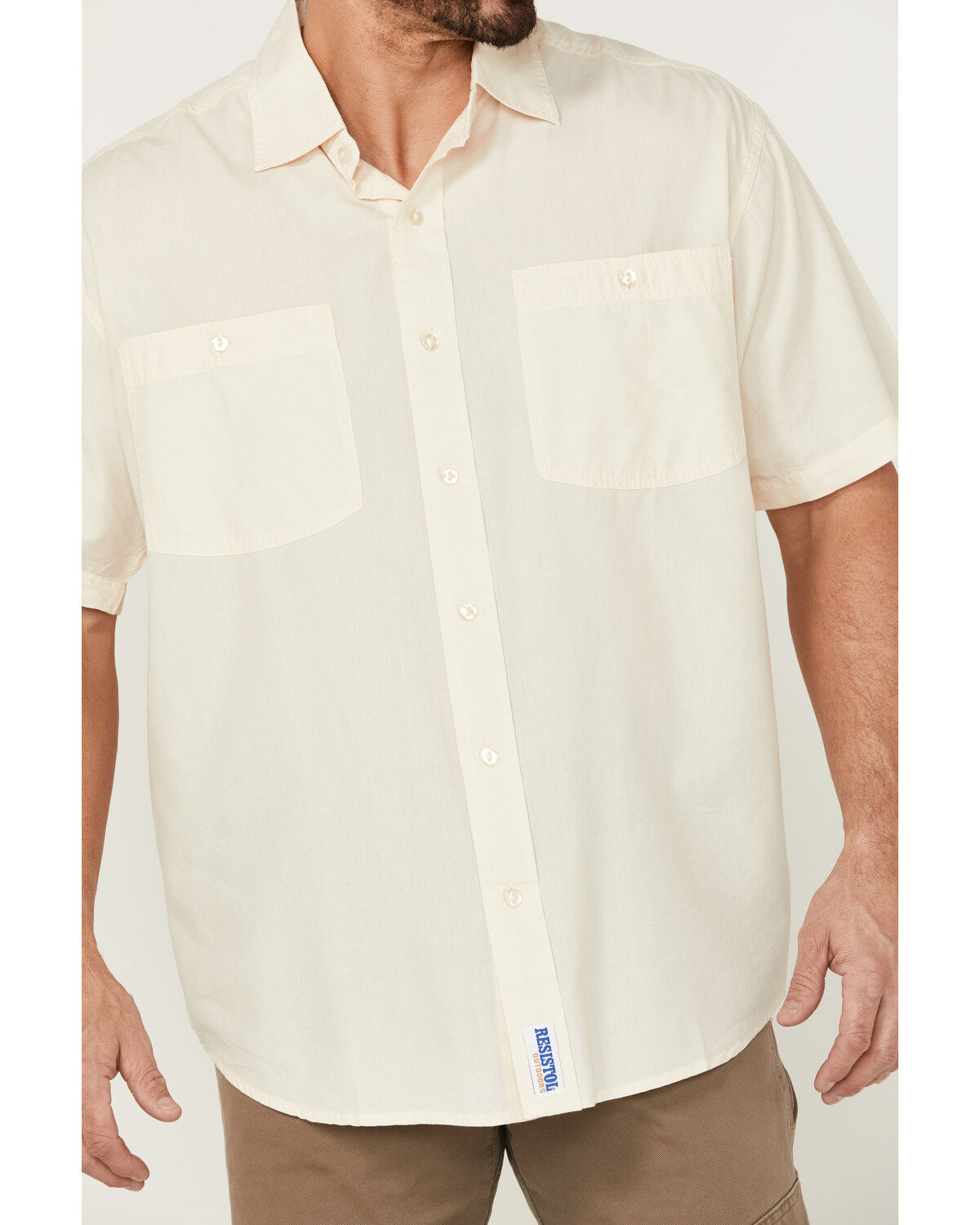 Resistol Men's Solid Short Sleeve Button-Down Western Shirt