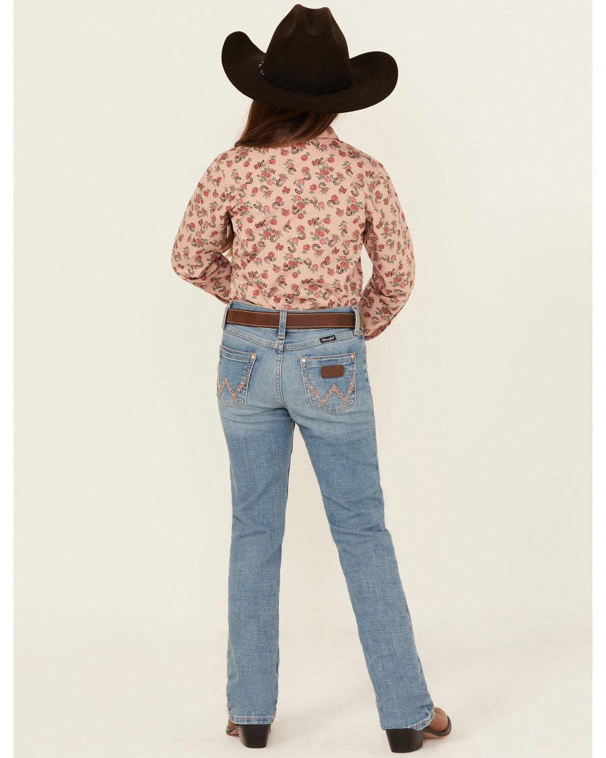 Wrangler Girls' Germaine Medium Wash Bootcut Stretch Denim Jeans