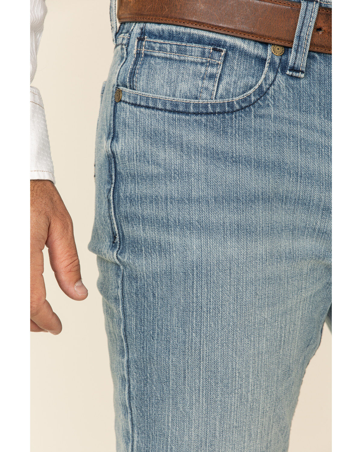 Cody James Men's Crupper Light Wash Stretch Slim Straight Jeans