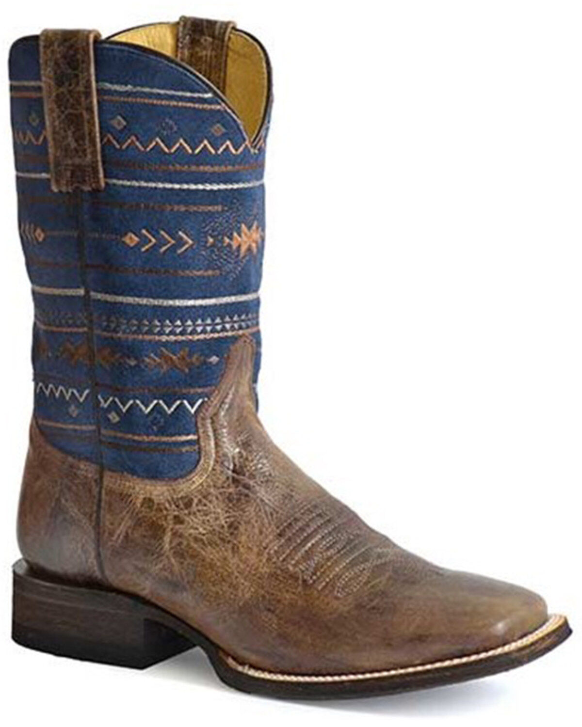 Roper Men's Southwestern II Western Performance Boots - Broad Square Toe