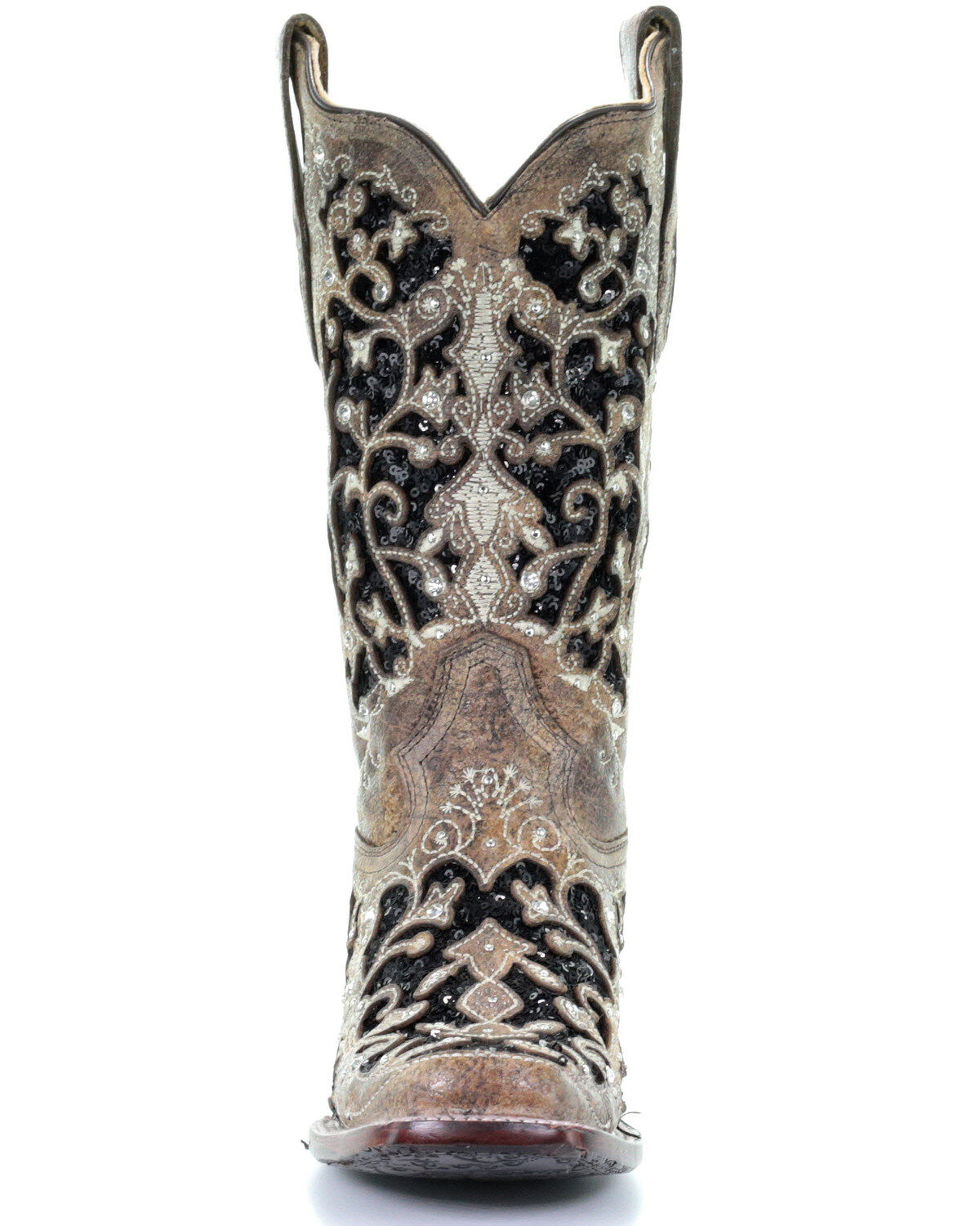 Corral Women's Sequin Inlay Western Boots - Square Toe