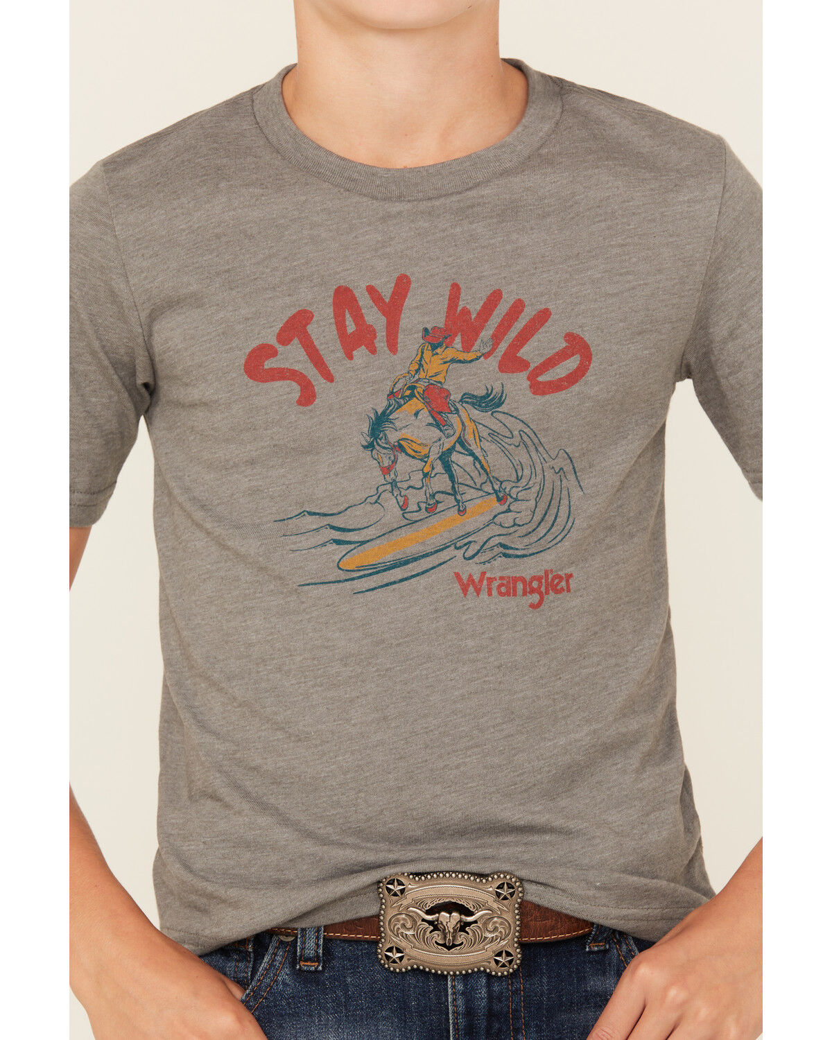 Wrangler Boys' Stay Wild Short Sleeve Graphic T-Shirt