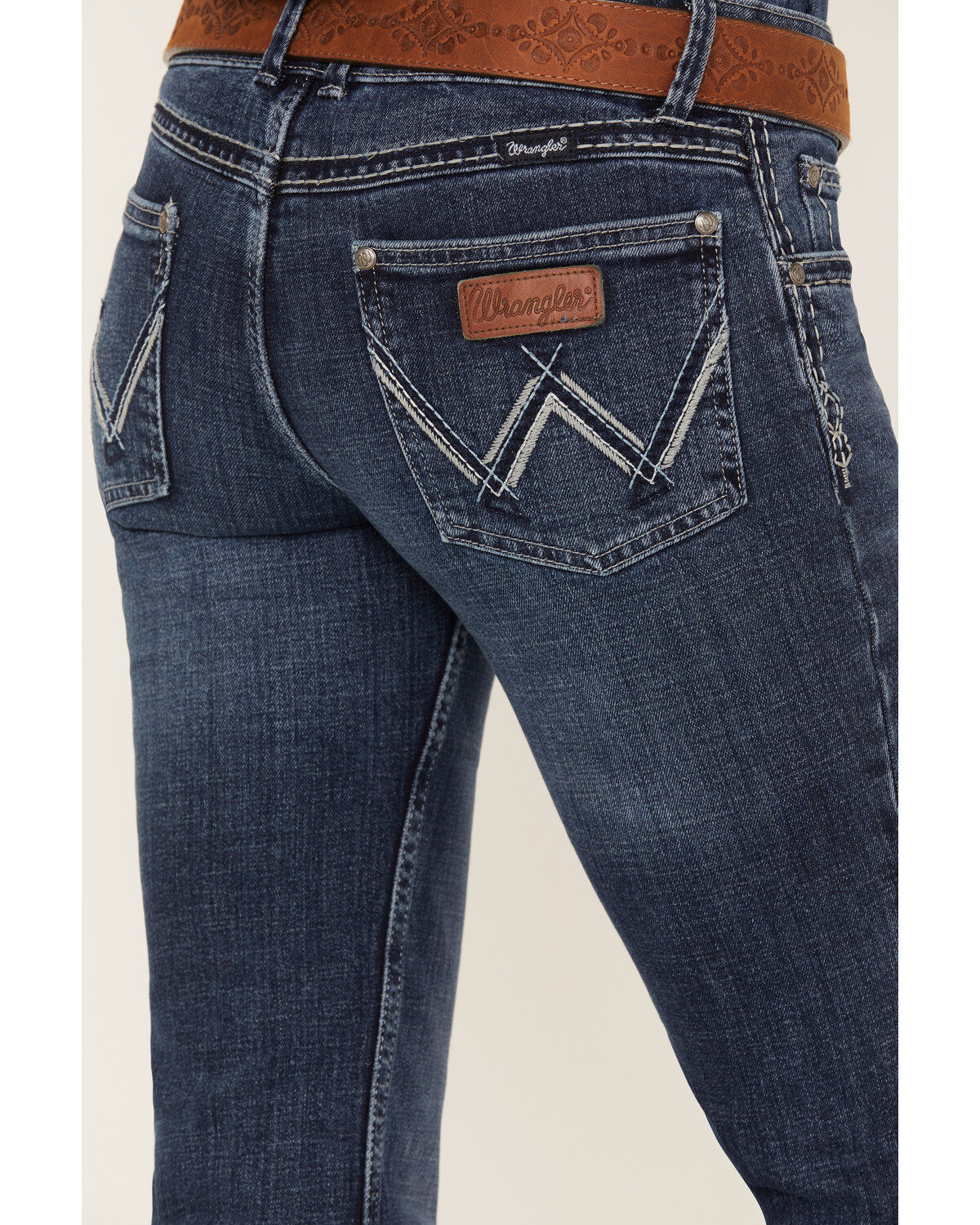 Wrangler Retro Women's Sadie Bootcut Medium Wash Low Rise Stretch Jeans