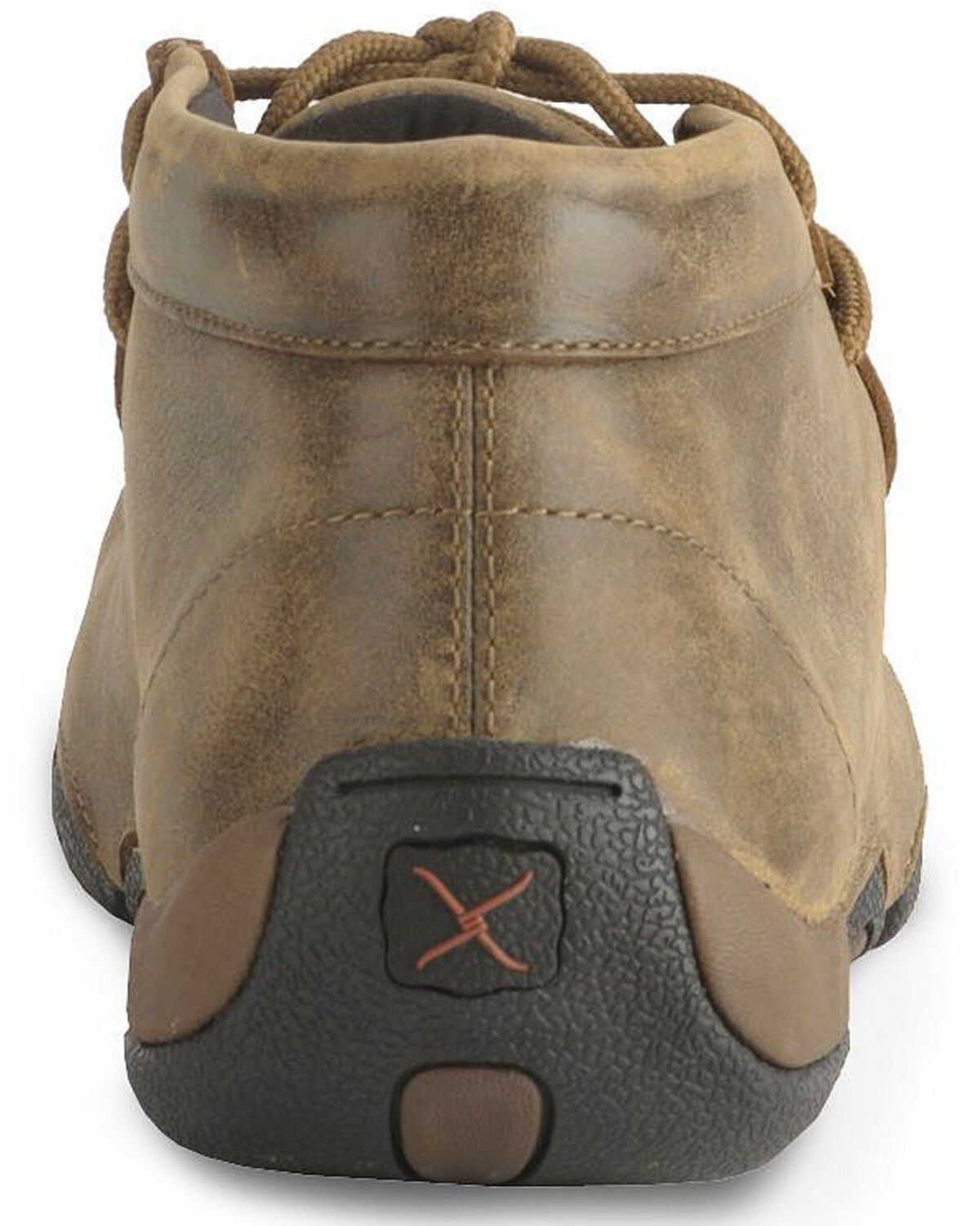 Twisted X Bomber Leather Lace-Up Driving Moccasins