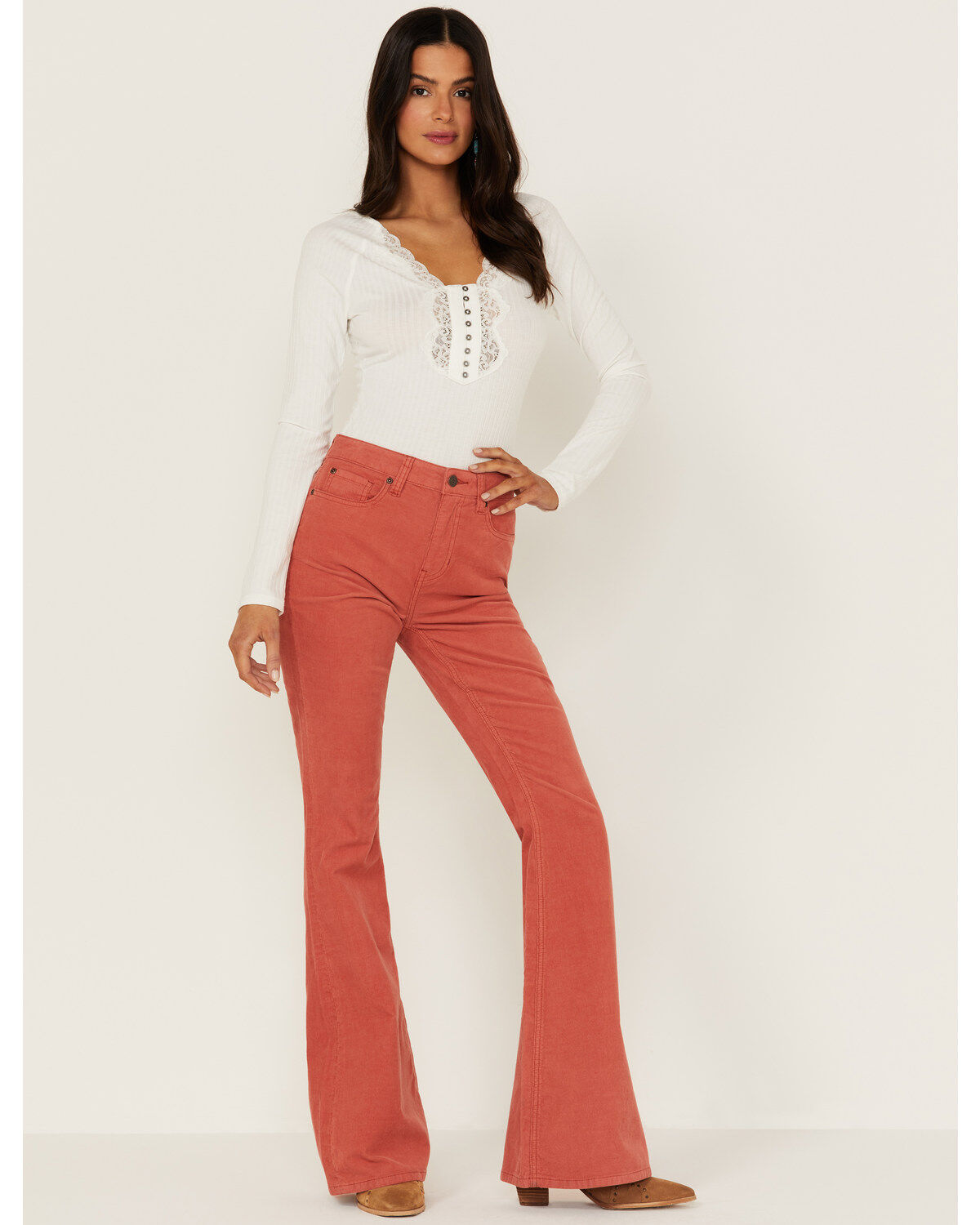 Idyllwind Women's High Risin' Flare Stretch Corduroy Jeans
