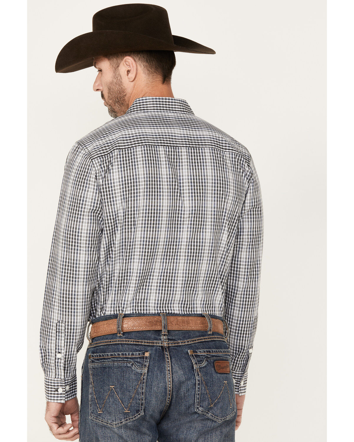 Gibson Men's Wallace Plaid Print Long Sleeve Button-Down Western Shirt