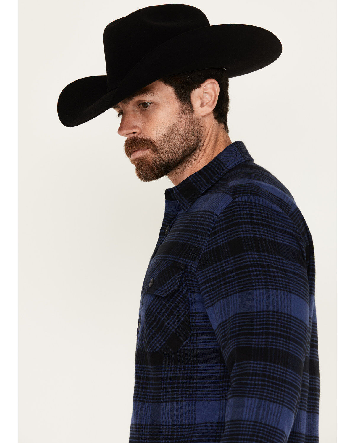 Pendleton Men's Burnside Plaid Print Long Sleeve Button-Down Flannel Shirt
