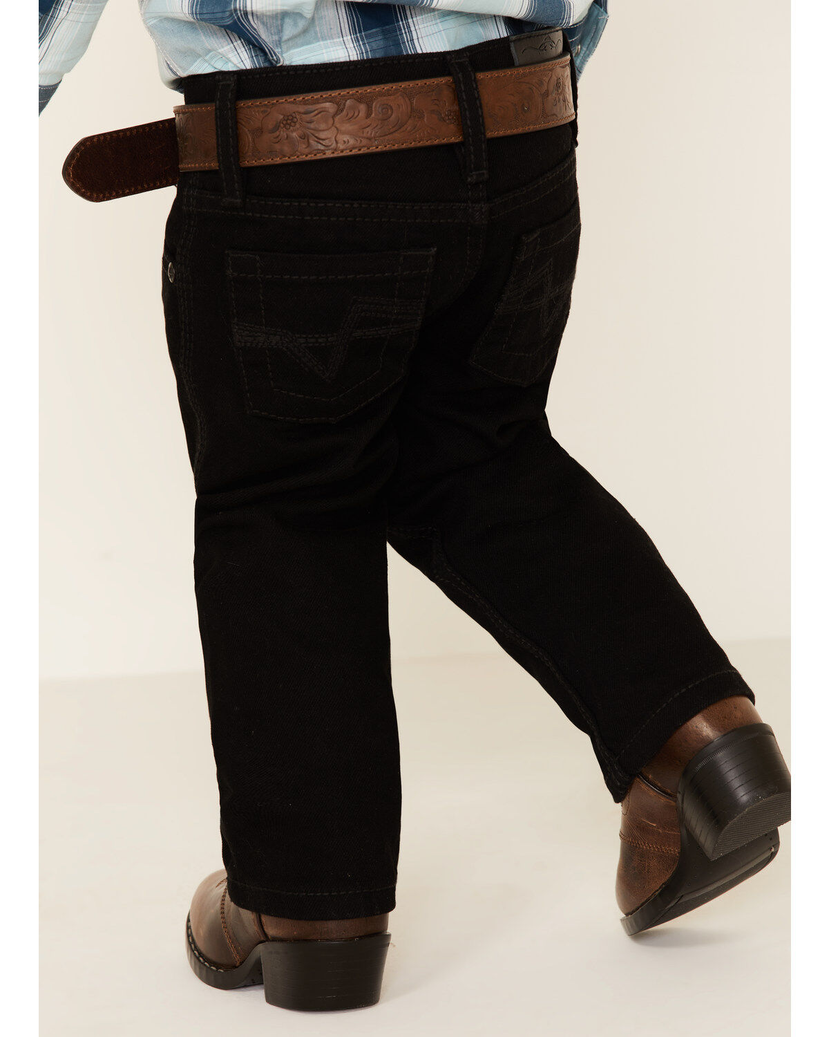 Cody James Toddler Boys' Night Rider Mid Rise Rigid Relaxed Bootcut Jeans