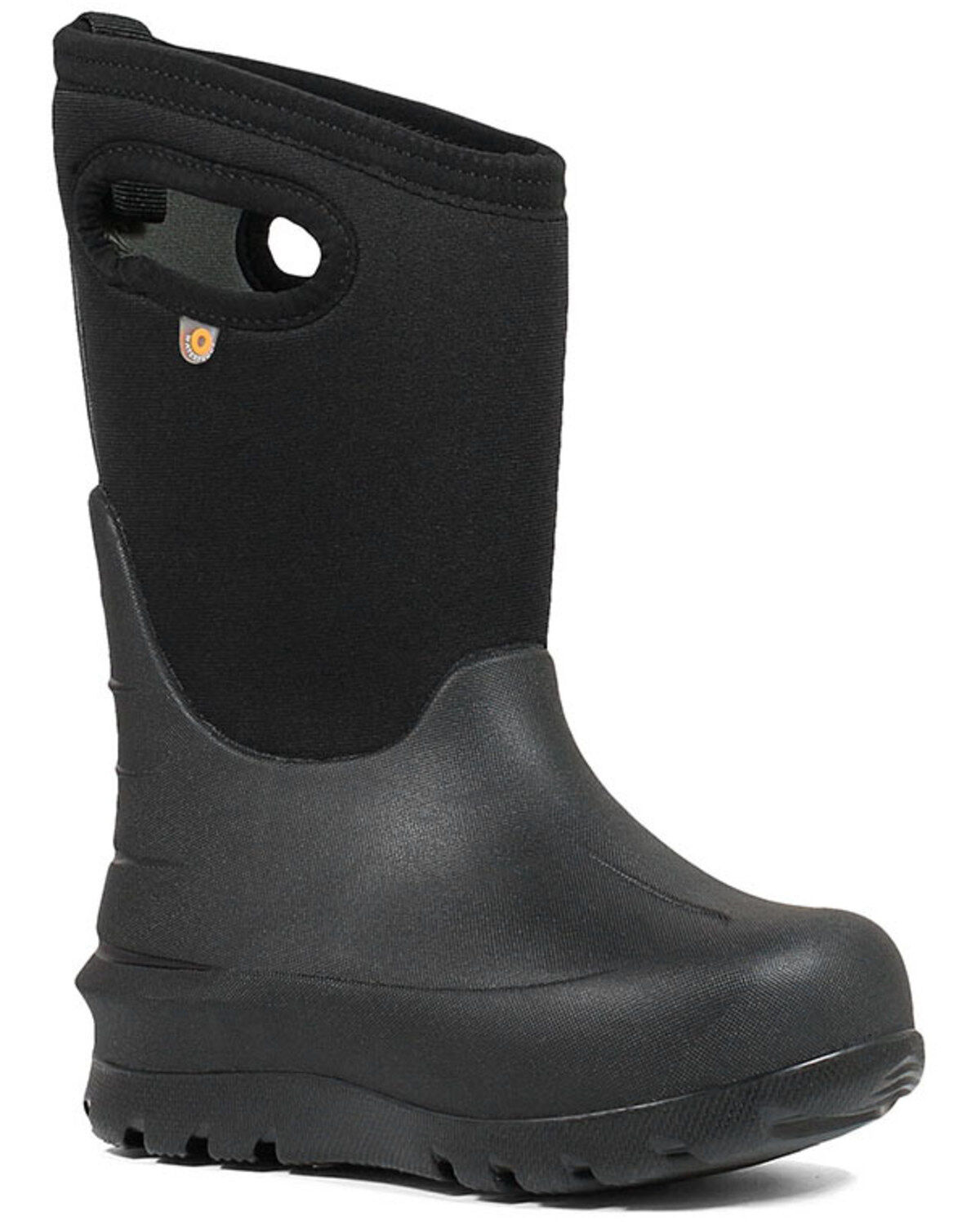 Bogs Boys' Neo Classsic Black Outdoor Boots - Round Toe
