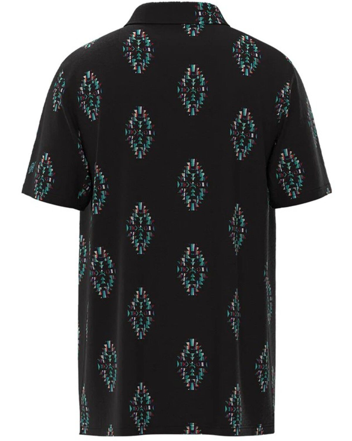 Hooey Boys' Golf Southwestern Print Short Sleeve Polo