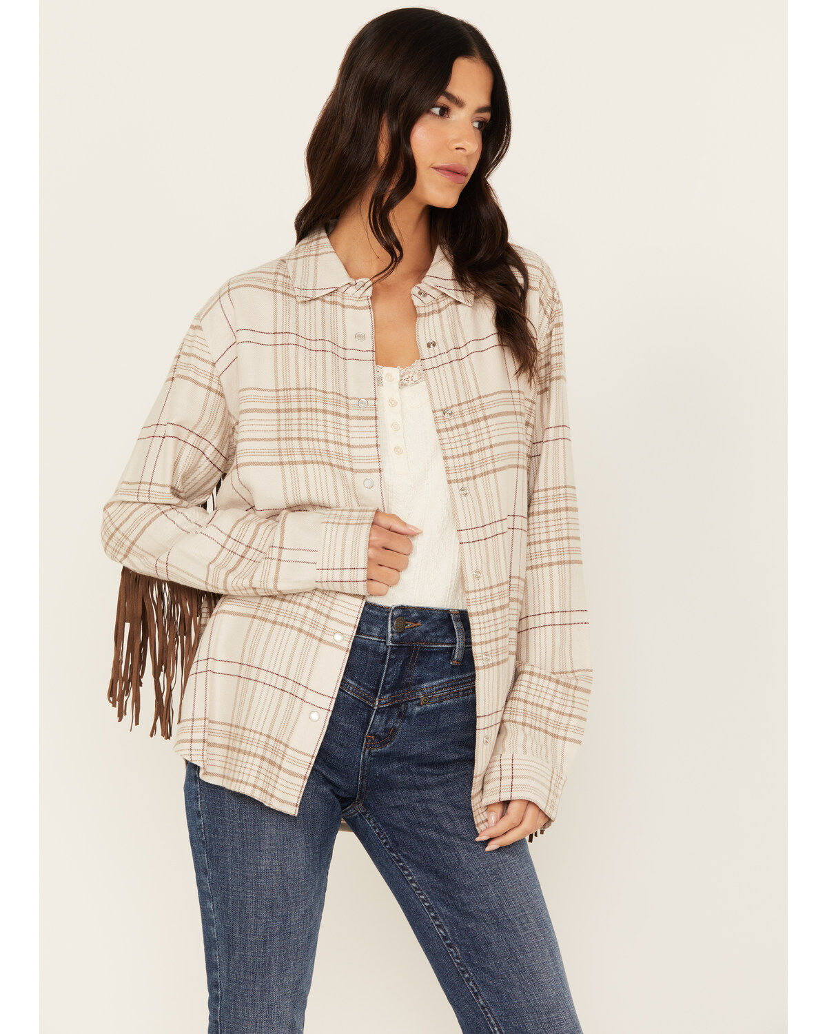 Idyllwind Women's Kingfish Fringe Flannel Shirt