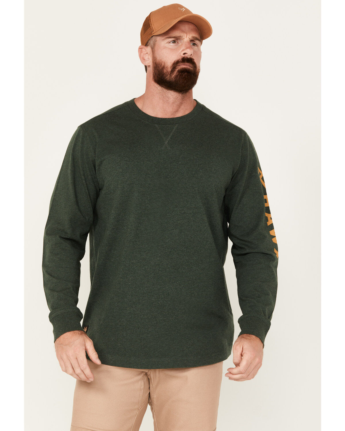 Hawx Men's Season Logo Long Sleeve Work Shirt