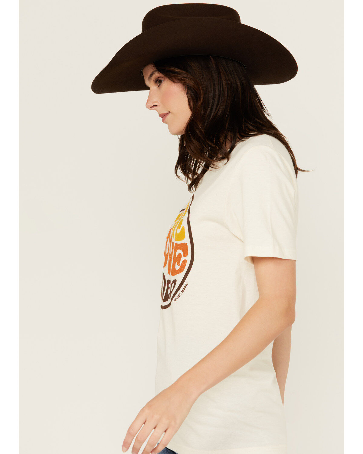 Rodeo Hippie Women's Live Love Rodeo Short Sleeve Graphic Tee
