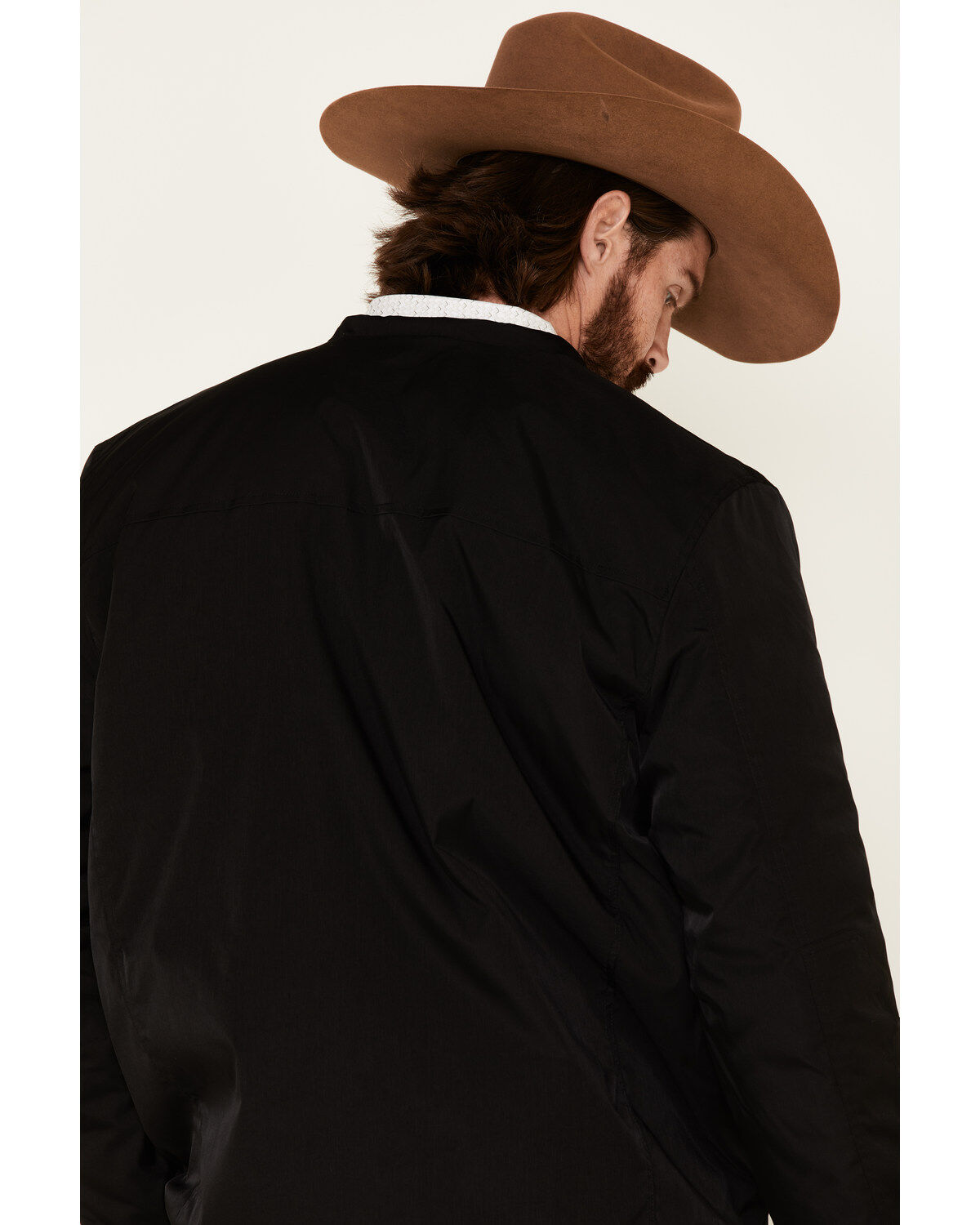 Cripple Creek Men's Black Nylon CC Barn Coat