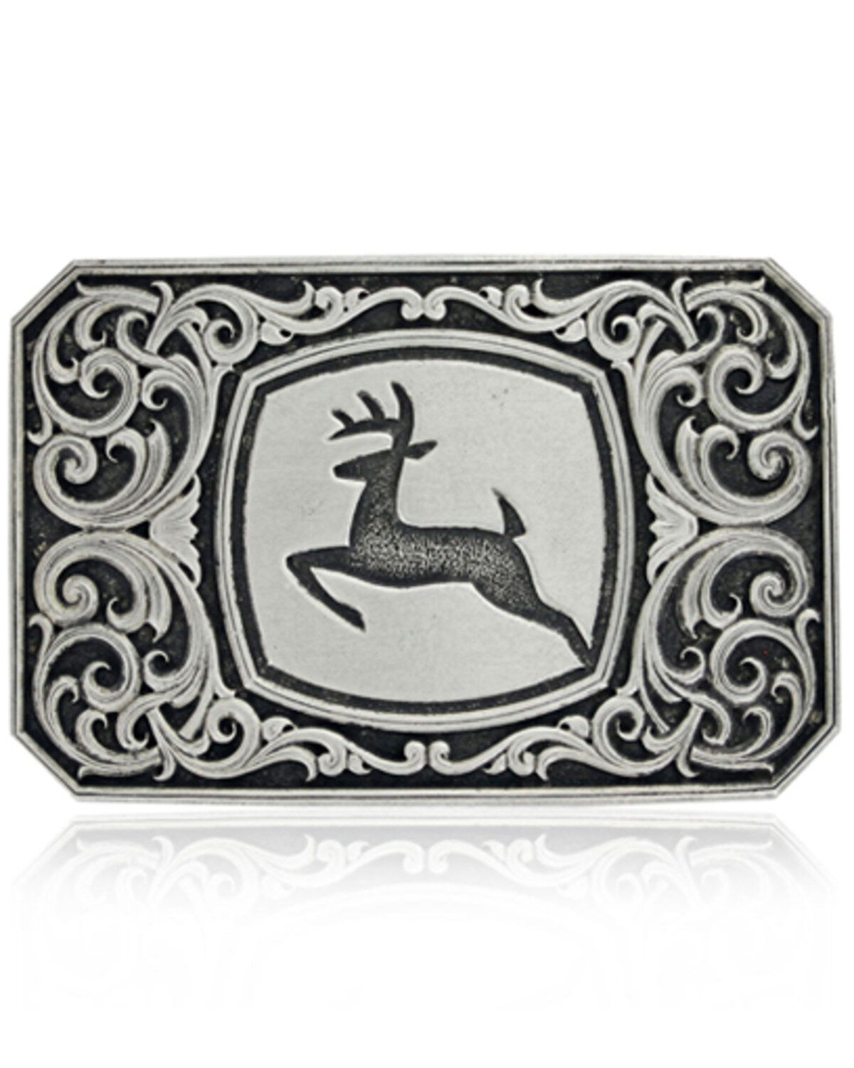 Montana Silversmiths Women's John Deere Filigree Belt Buckle