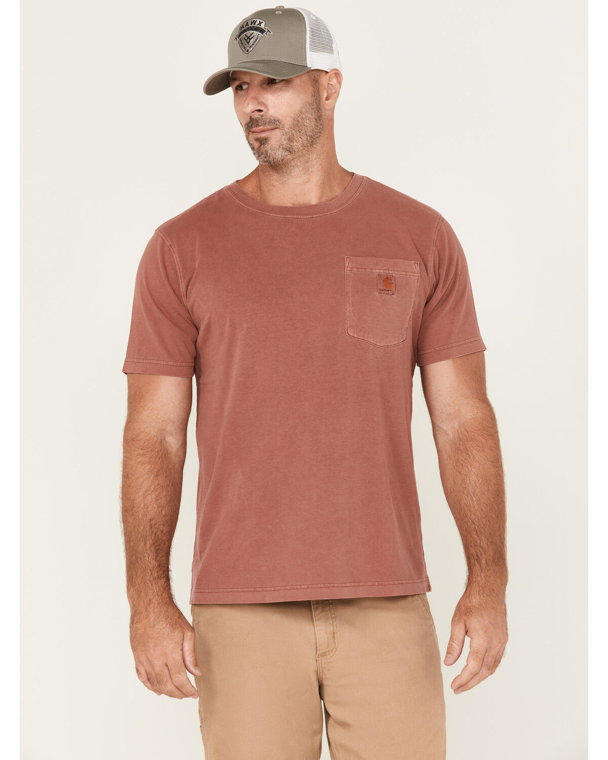 Carhartt Men's Relaxed Fit Midweight Short Sleeve Garment Dyed Pocket T-Shirt