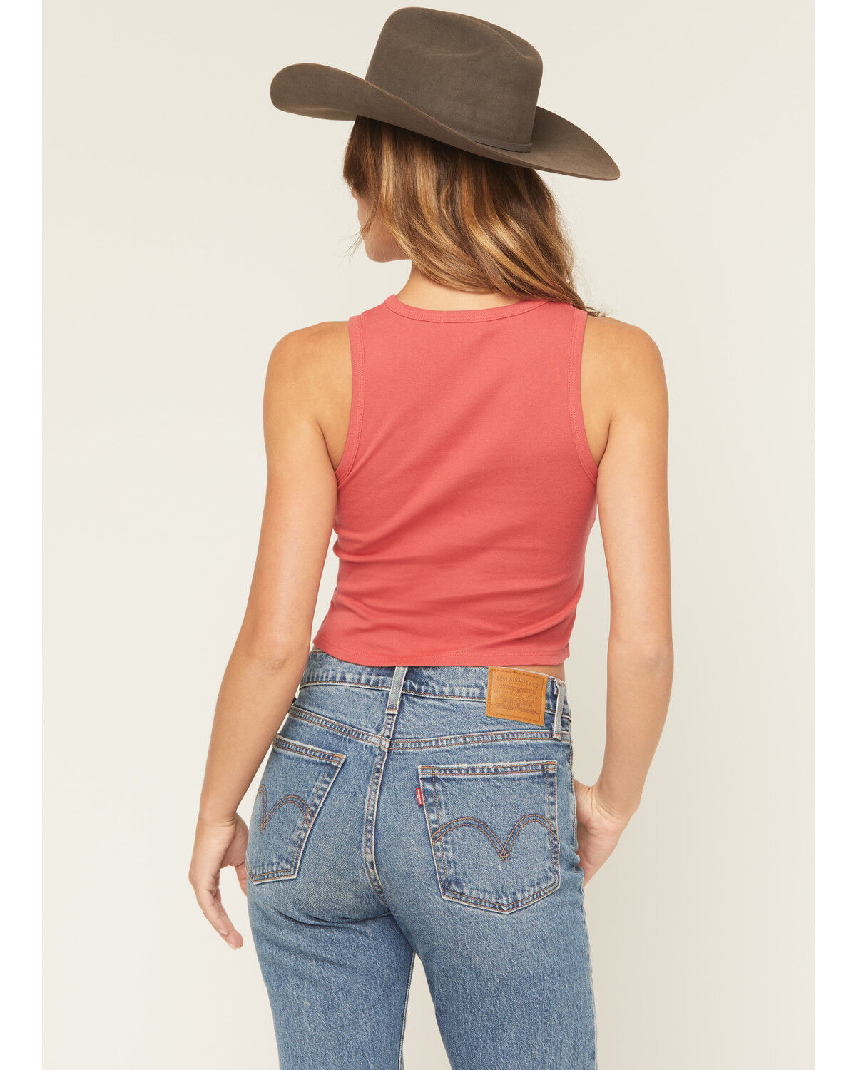 Originality Women's Bandana Rose Print Cropped Tank Top