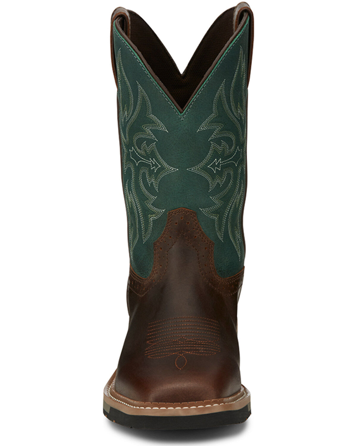 Justin Men's Tan Bolt Western Work Boots - Soft Toe