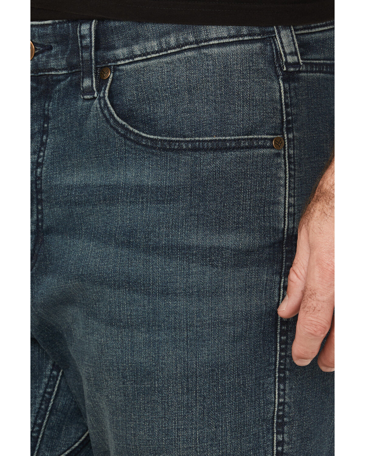 Hawx Men's Wellington Medium Wash Lined Straight Stretch Denim Jeans