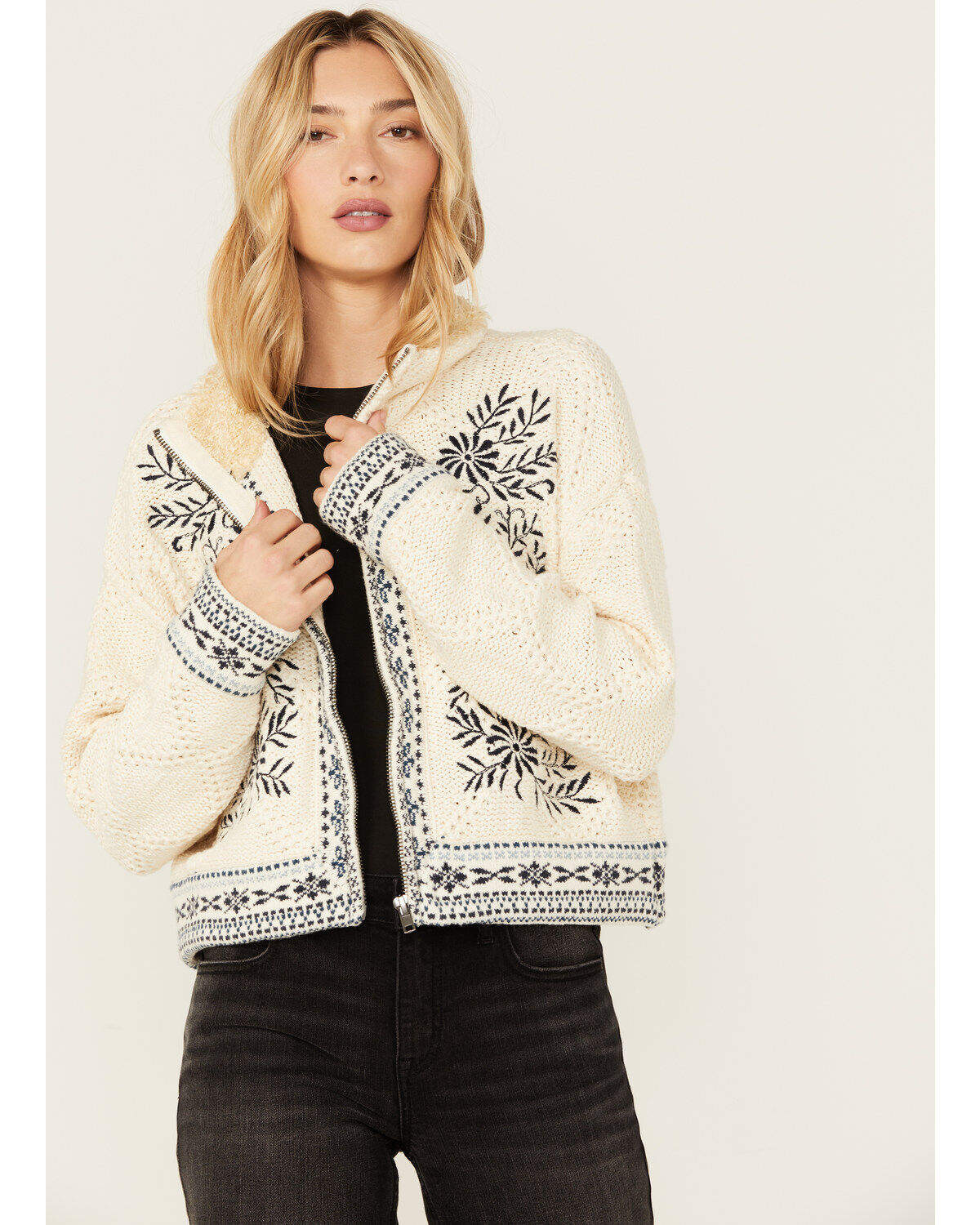 Free People Women's Floral Print True Cardigan