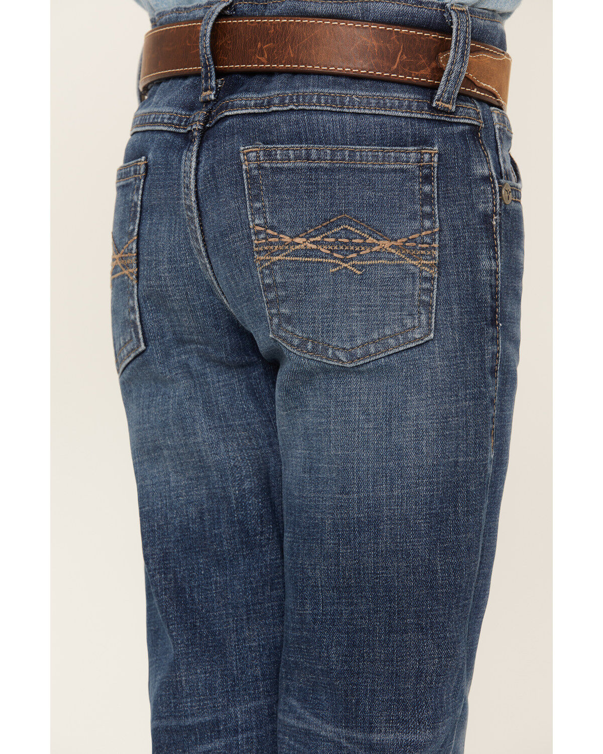 Wrangler Boys' Medium Wash Slim Fit Vintage Bootcut Denim Jeans