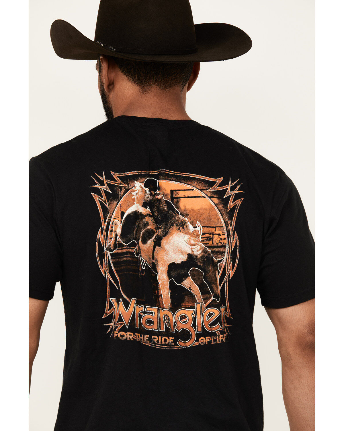 Wrangler Men's Boot Barn Exclusive Bucking Cowboy Short Sleeve Graphic T-Shirt