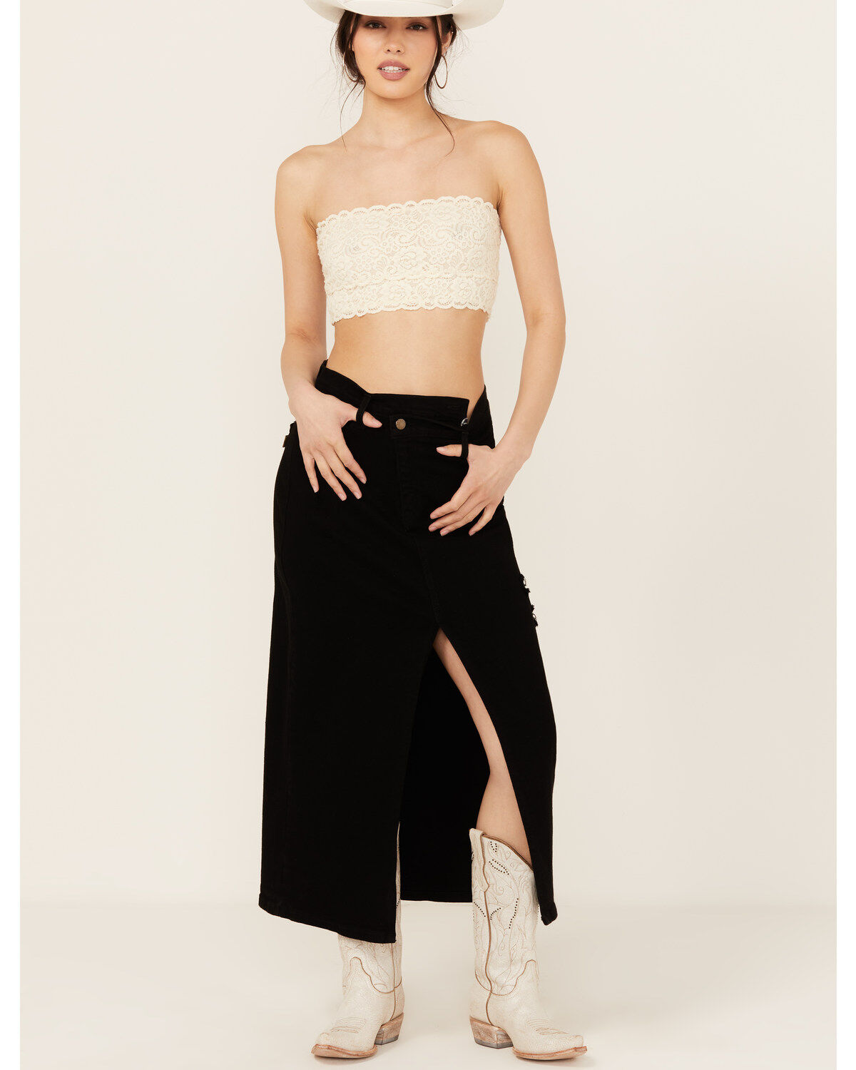 Vibrant Denim Women's Denim Maxi Skirt