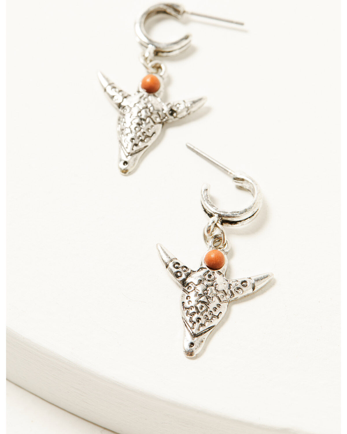 Shyanne Women's Feather Horseshoe Bull Earring Set - 3 Piece