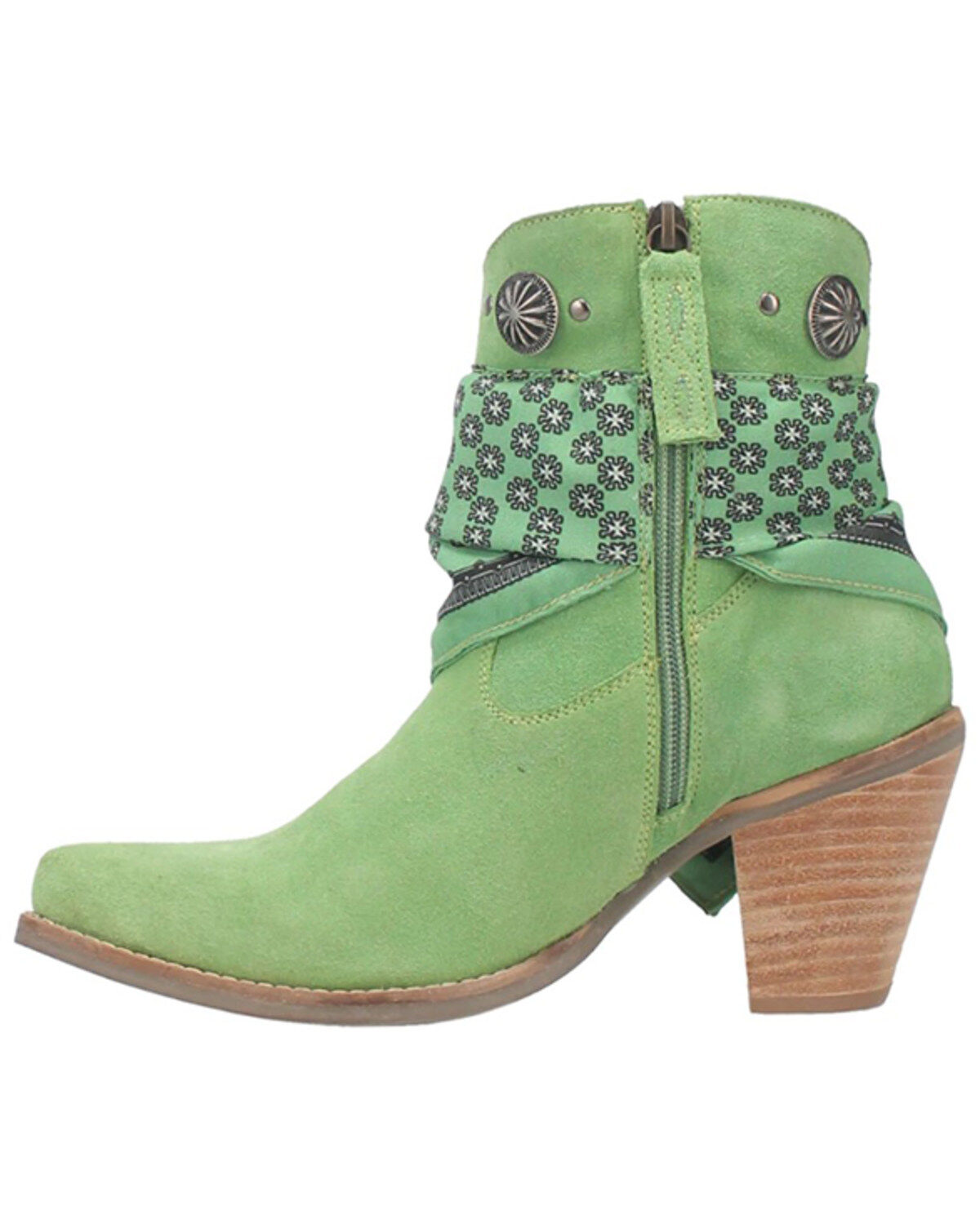 Dingo Women's Suede Bandida Western Booties - Round Toe