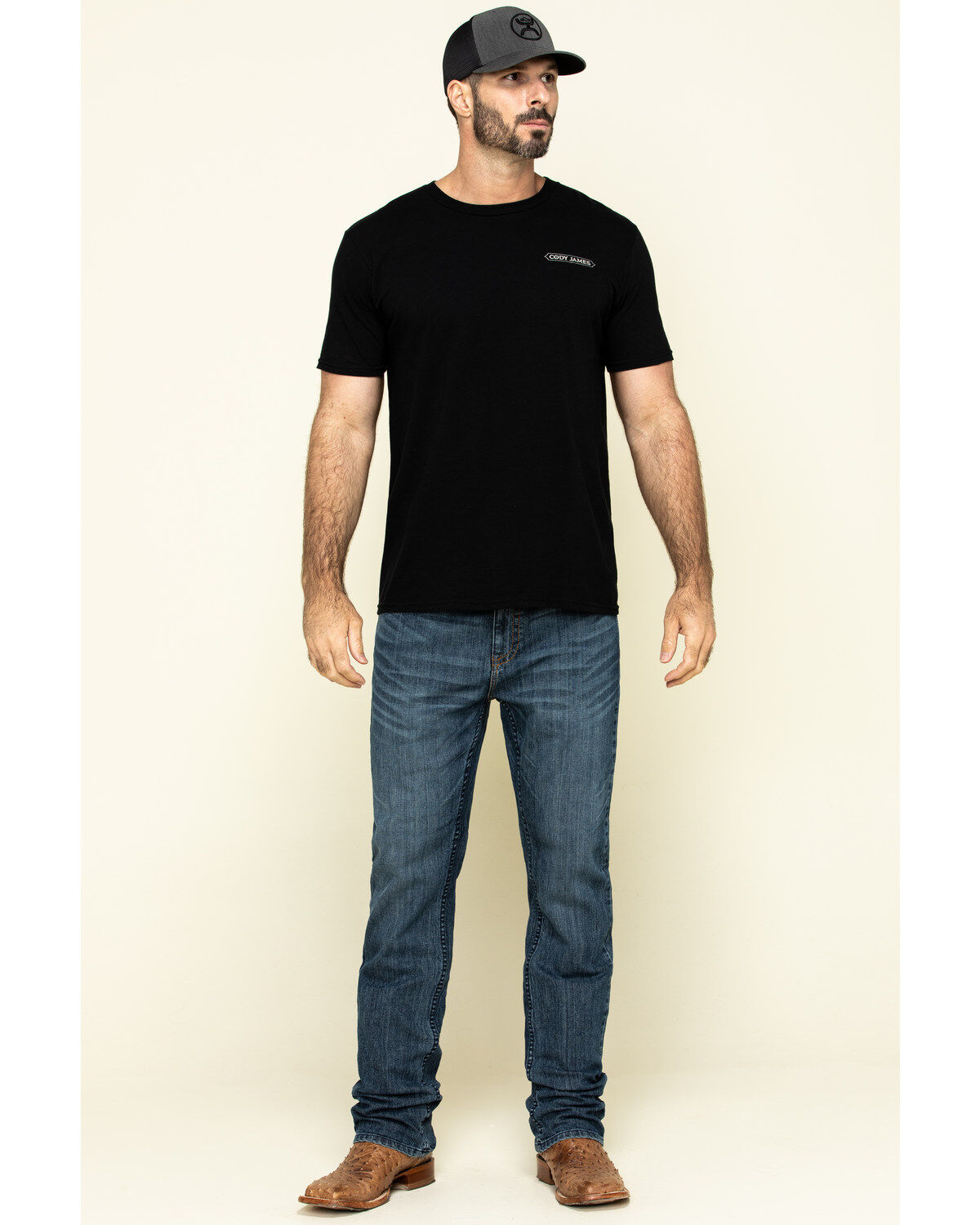 Cody James Men's Equalizer Medium Wash Slim Straight Stretch Denim Jeans