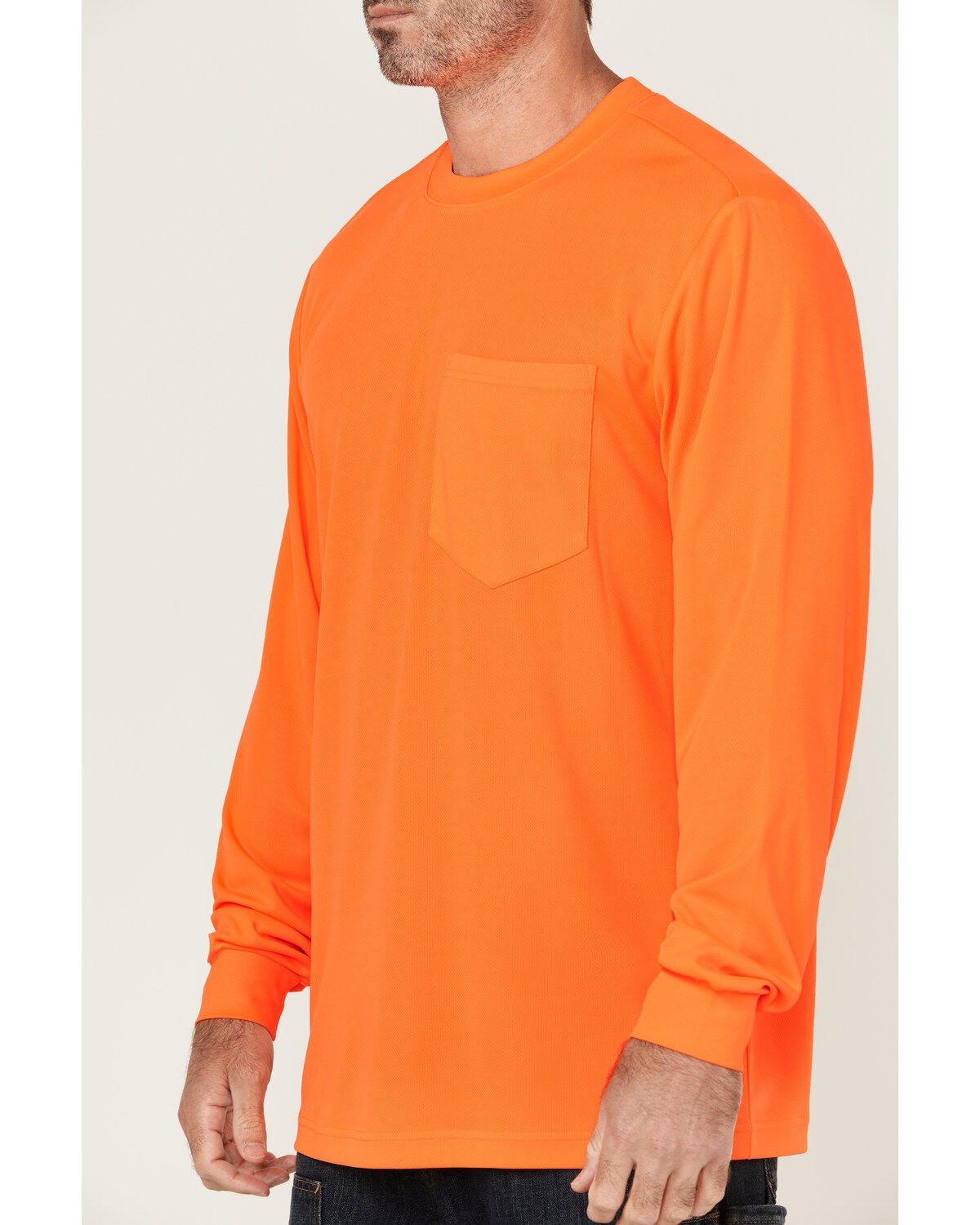 Hawx Men's Enhanced Visibility Long Sleeve Work T-Shirt