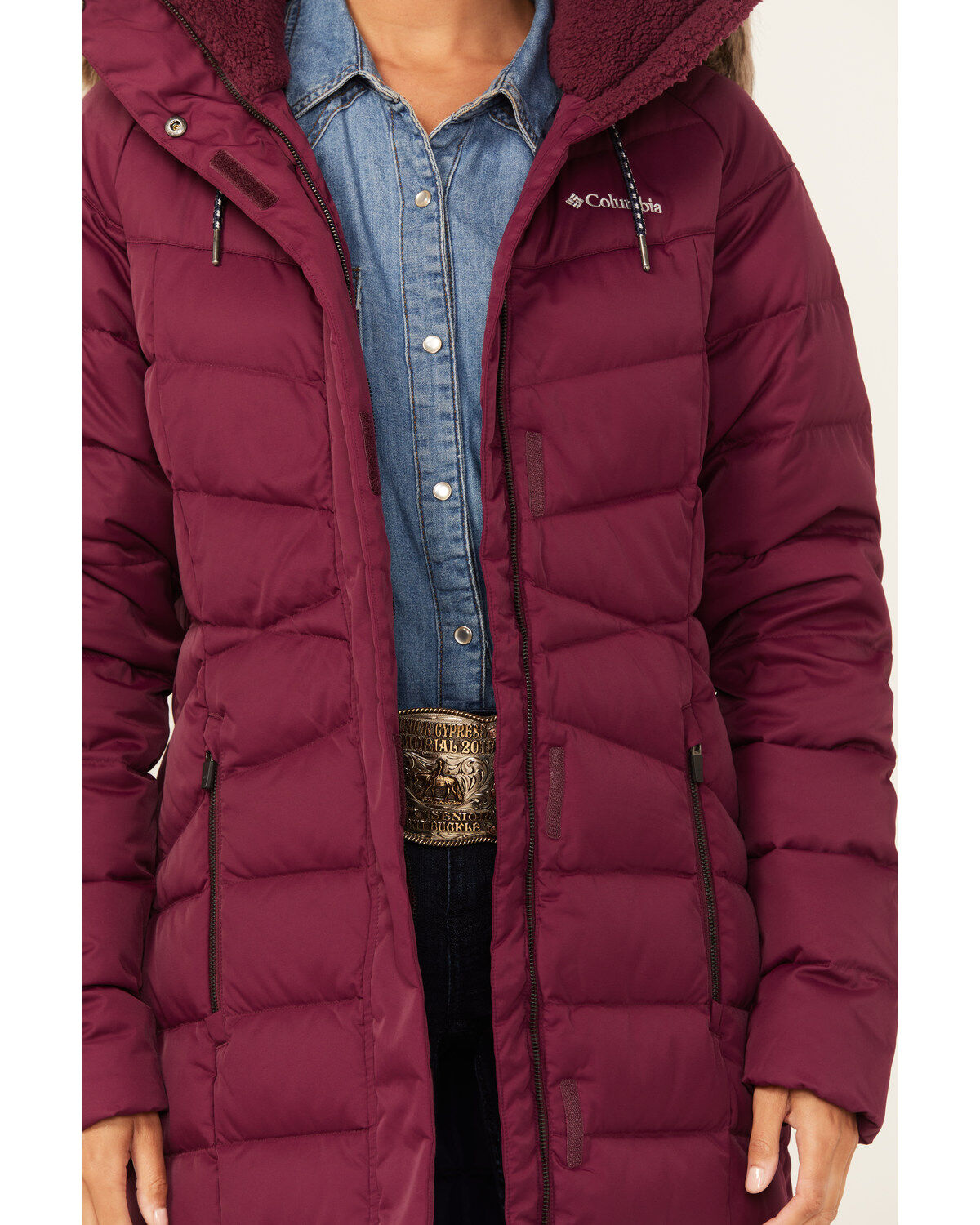 Columbia Women's Marionberry Belle Isle Mid Down Jacket