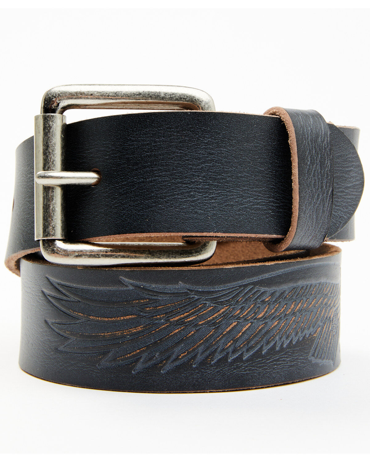 Brothers and Sons Men's Tooled Flying Eagle Belt