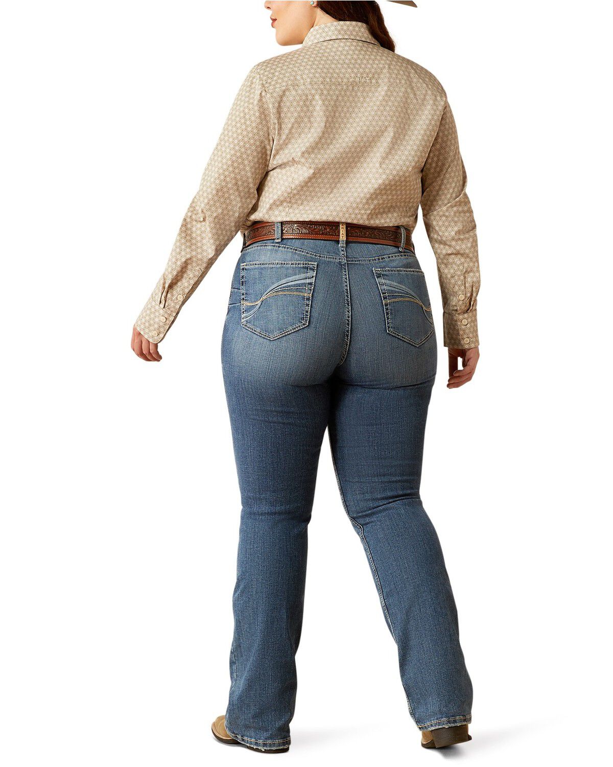 Ariat Women's Brittany Medium Wash Bootcut Stretch Denim Jeans - Plus