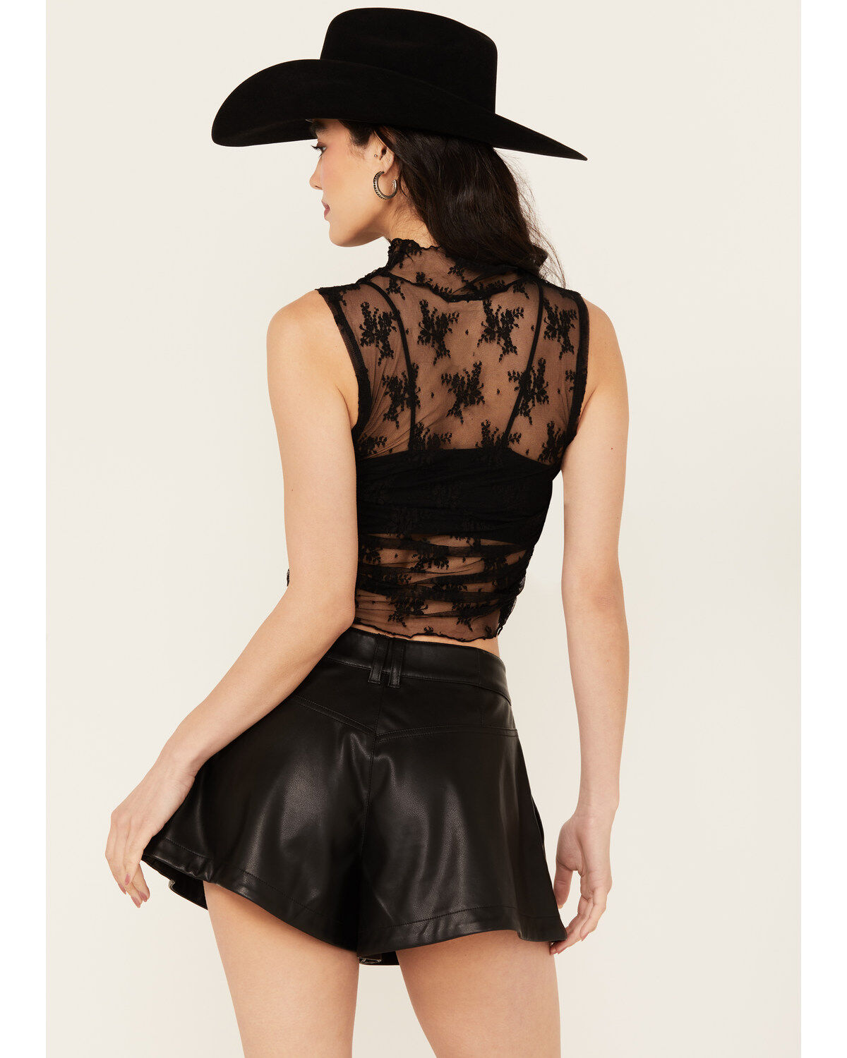 Free People Women's Nice Try Mesh Floral Muscle Tank