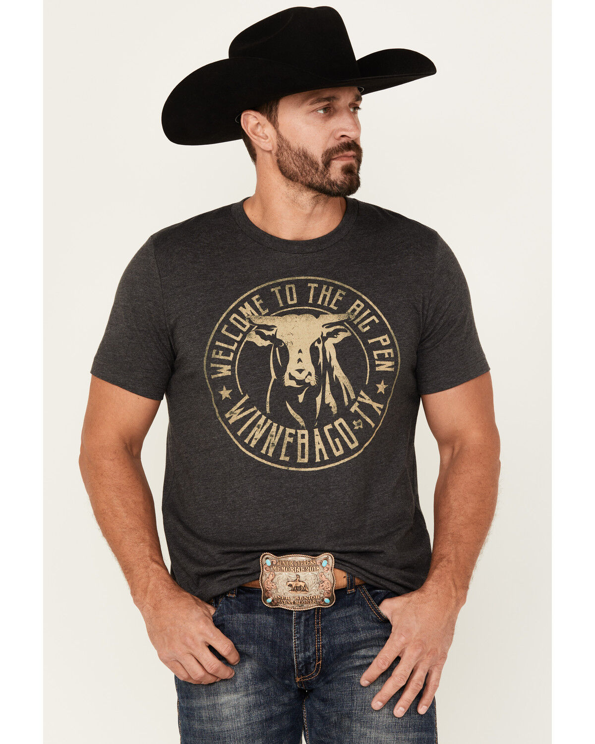 Rodeo Time Men's Welcome To The Big Pen Short Sleeve Graphic T-Shirt