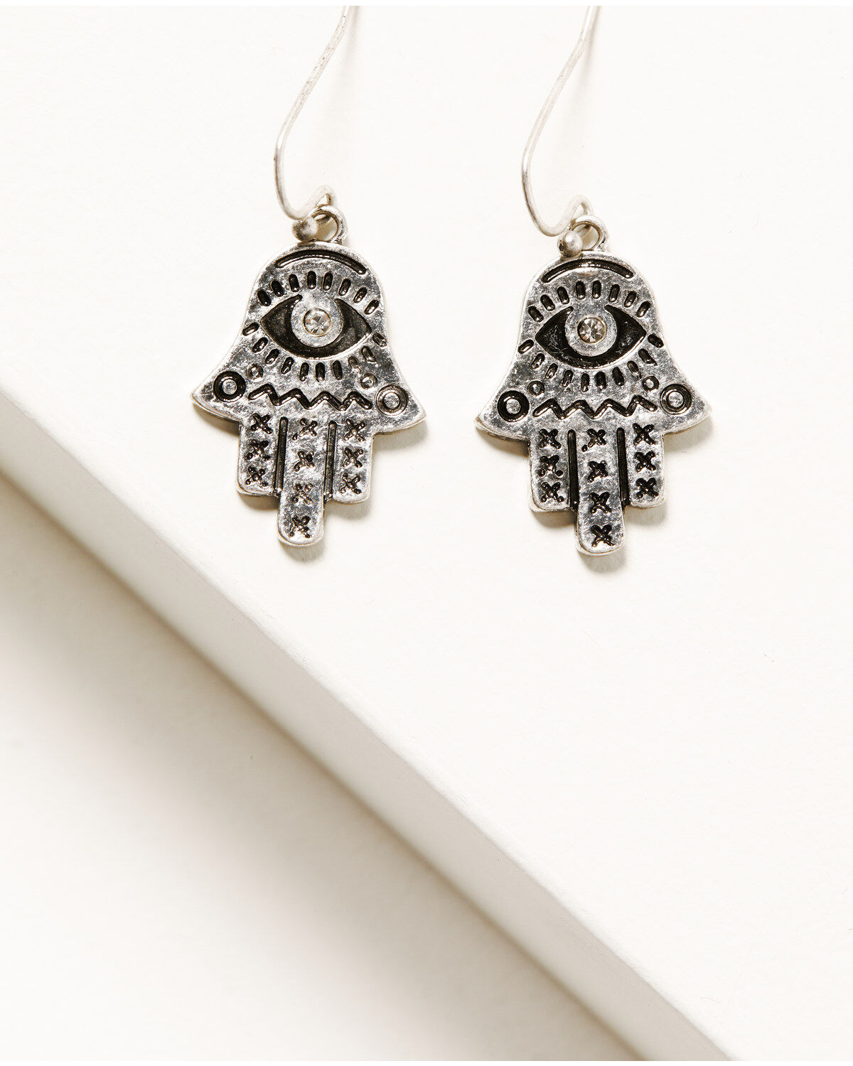 Shyanne Women's Cross Hamsa Metal Earring Set