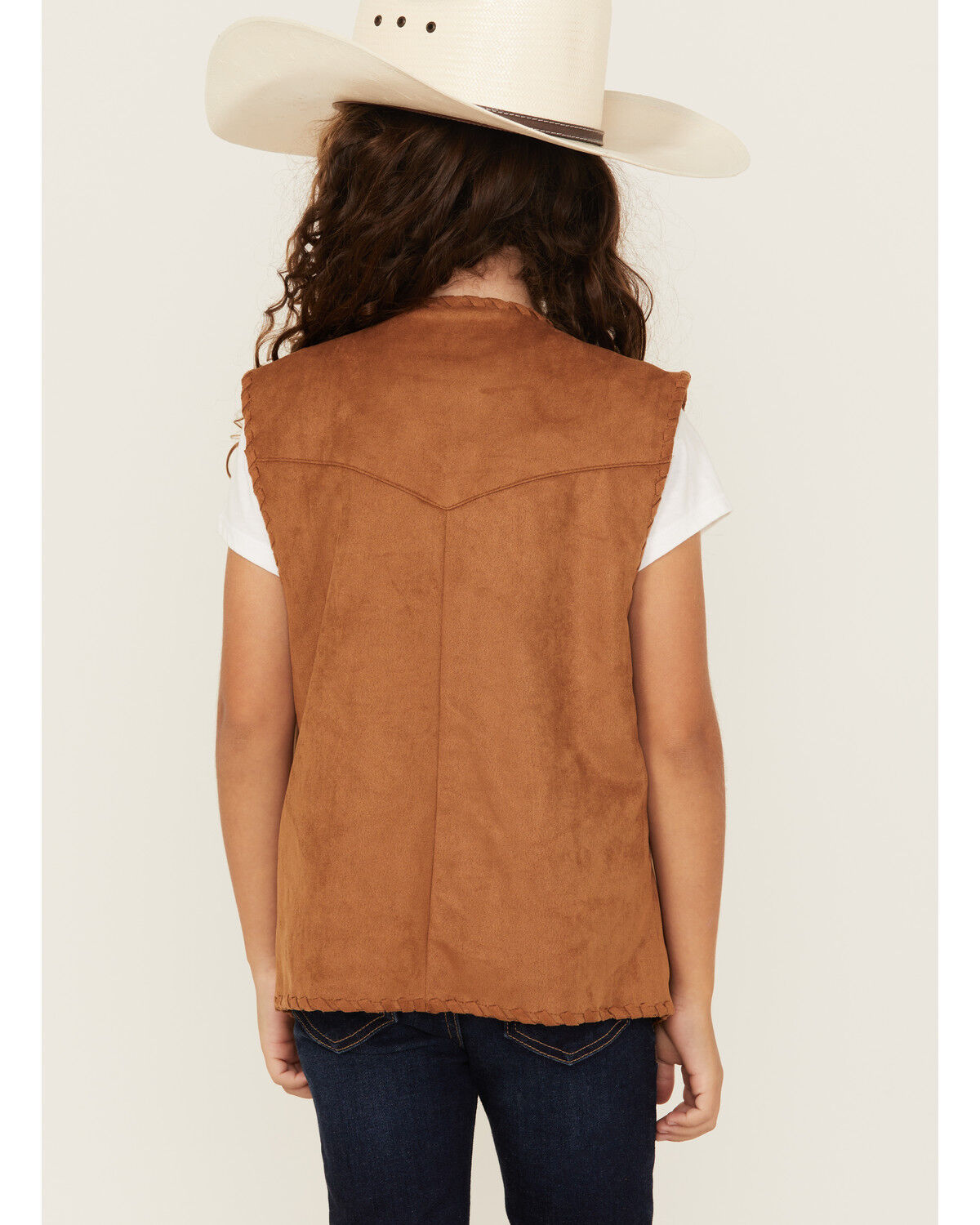 Fornia Girls' Studded Floral Vest