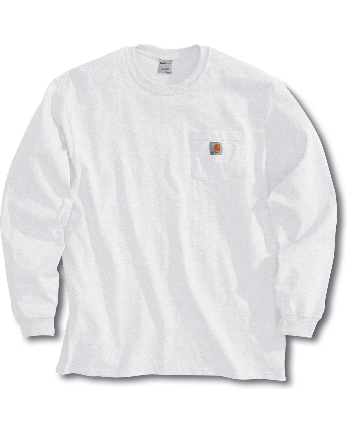 Carhartt Men's Loose Fit Heavyweight Long Sleeve Logo Pocket Work T-Shirt - Tall