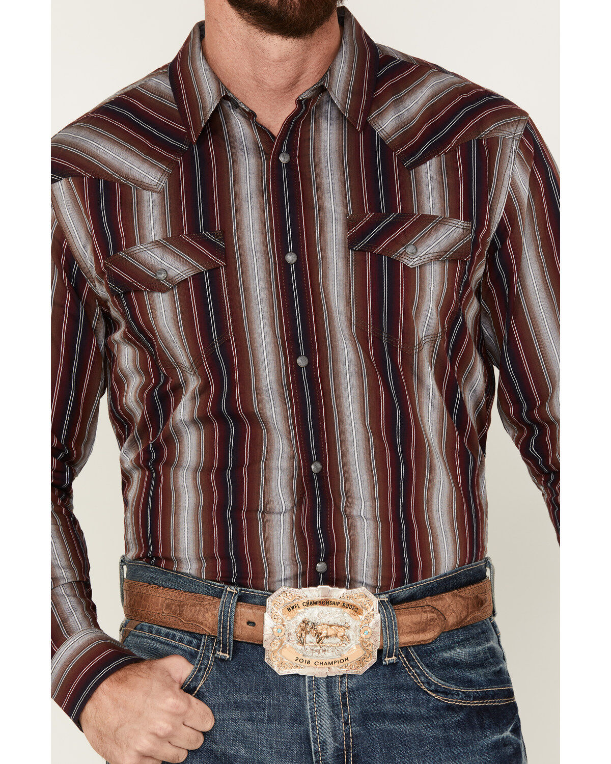 Moonshine Spirit Men's The Vault Long Sleeve Snap Western Shirt