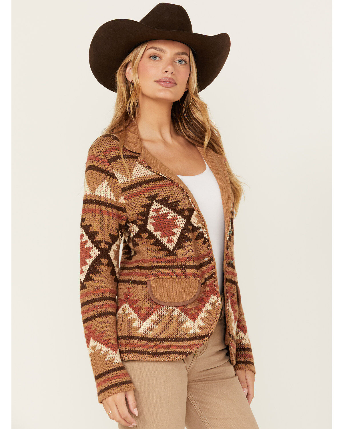 Tasha Polizzi Women's Southwestern Print Felina Blazer