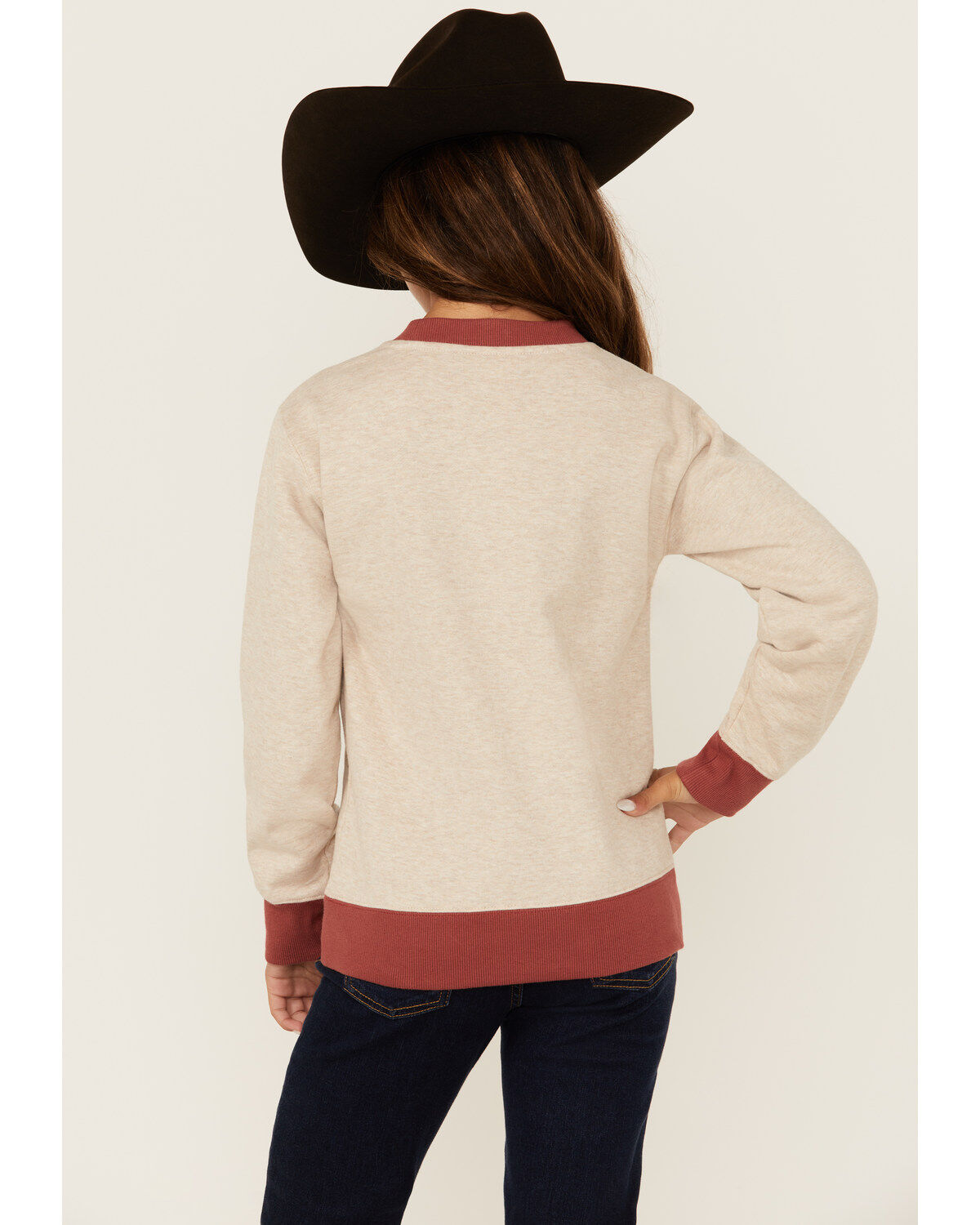 Ariat Girls' Bronco Print Long Sleeve Graphic Shirt